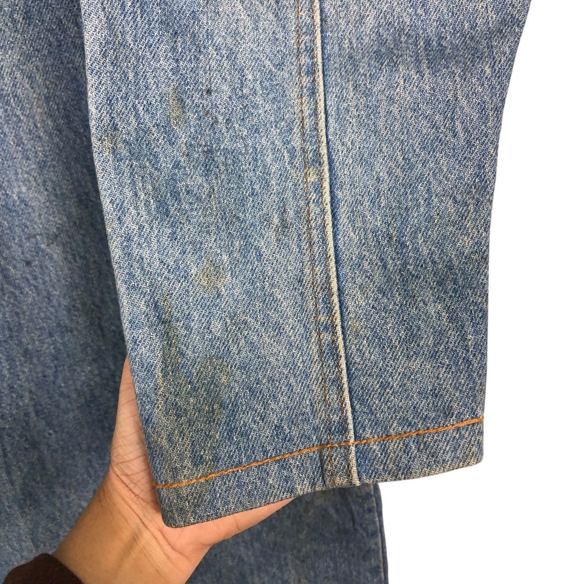 Japanese Brand 📌Vintage Denim Long Jacket Biker Sunbelt Made in Usa Size US M / EU 48-50 / 2 - 15 Thumbnail