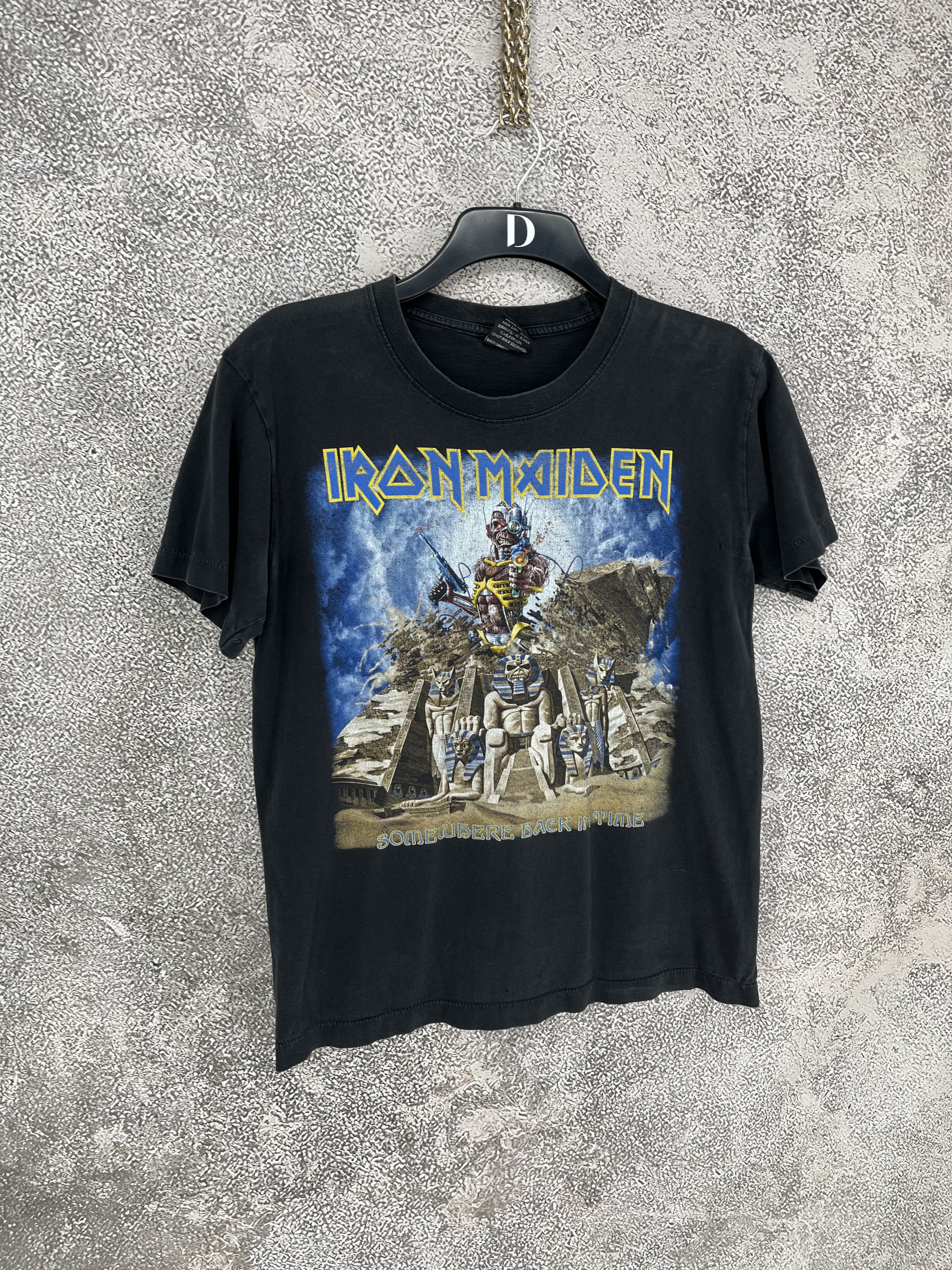 Iron Maiden Vintage Iron Maiden Double Sided Tee Vtg 90s Travis Size US M / EU 48-50 / 2 - 2 Thumbnail