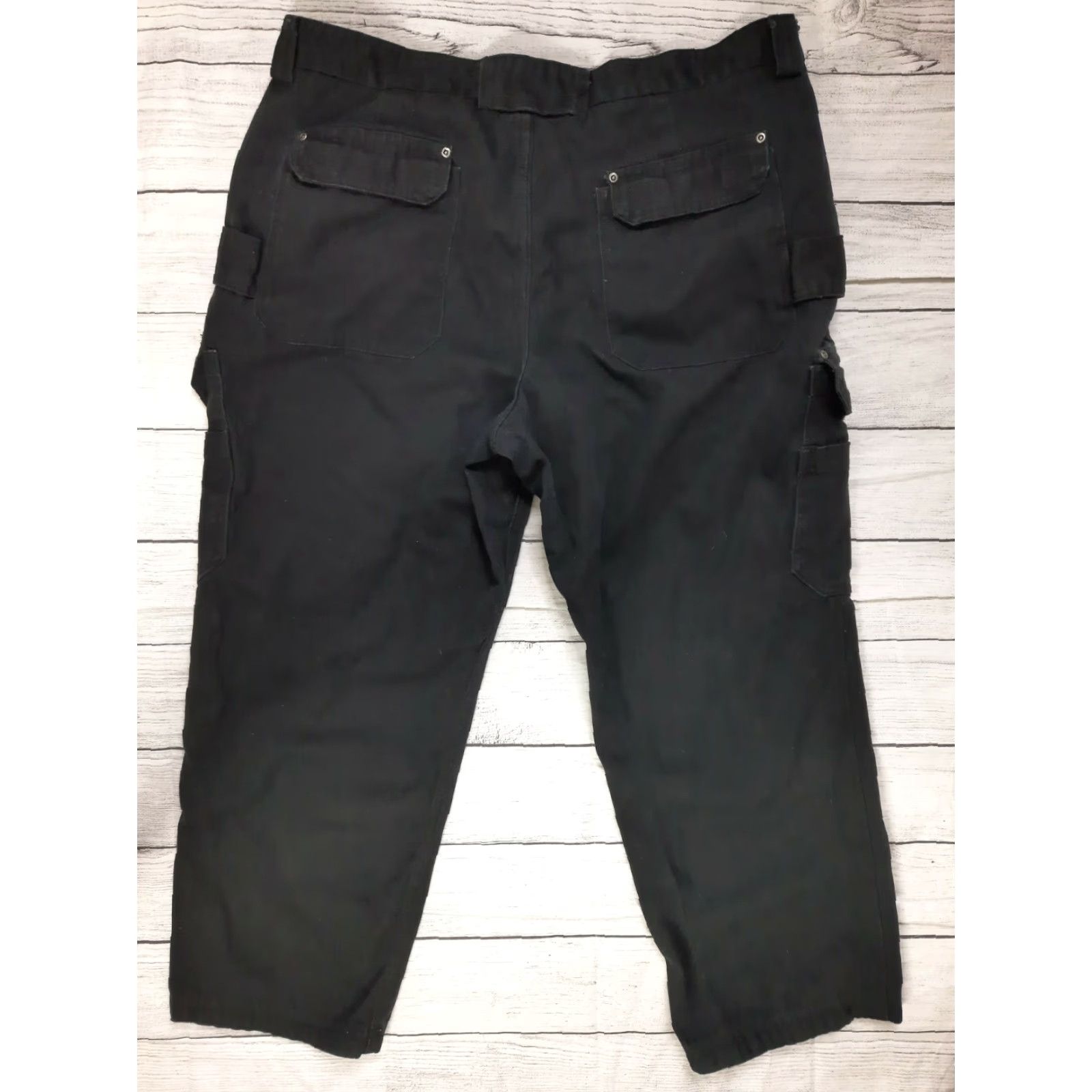 Vintage Duluth Cargo Pants Men's Black Canvas 40 x 30 Regular Caro Pocket Workwear Canvas Pants Mens Black 40x30 Size US 40 / EU 56 - 2 Thumbnail