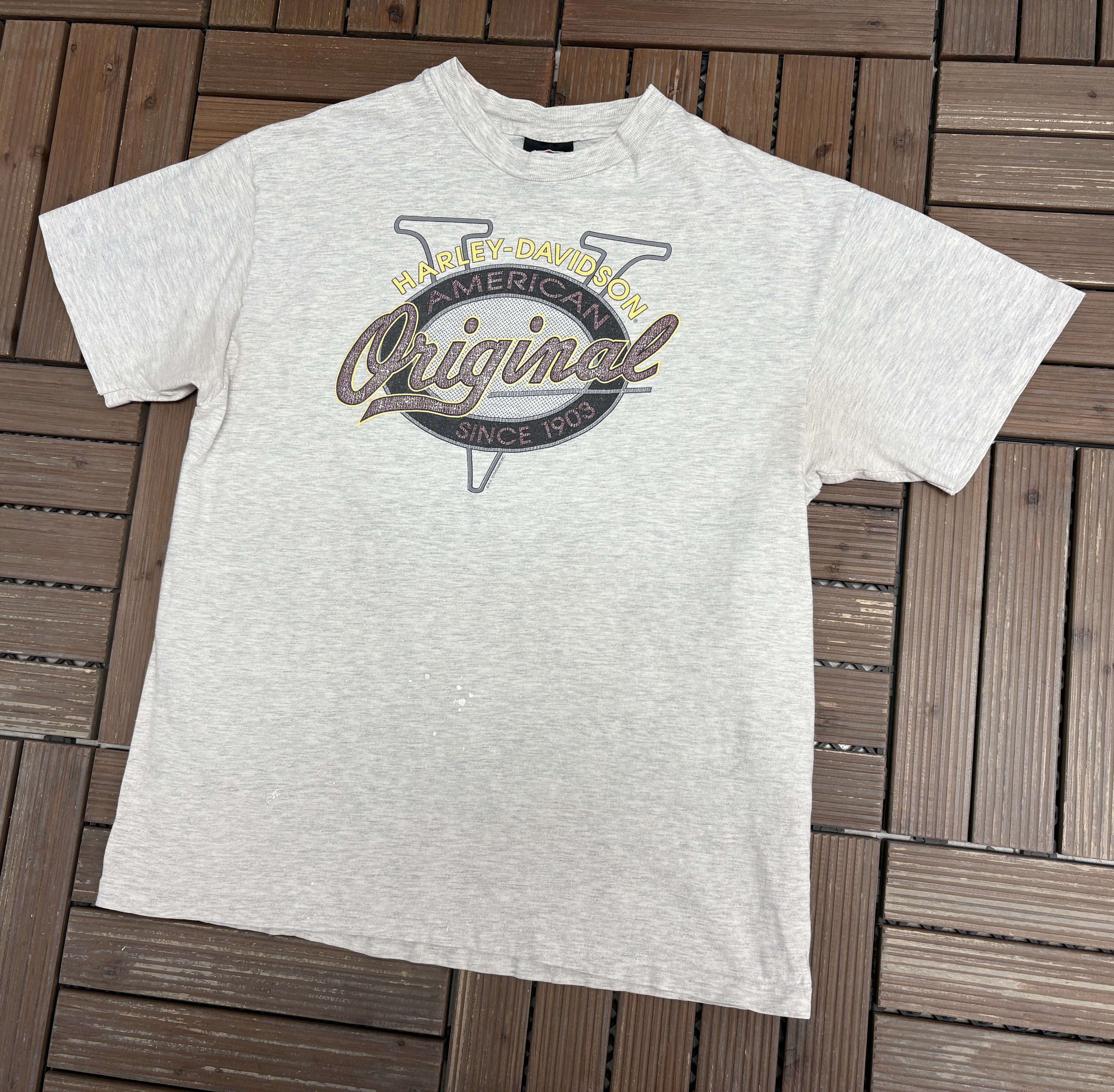 Vintage Harley Davidson Syracuse, NY Vintage Grey T-Shirt Tee Size US L / EU 52-54 / 3 - 3 Thumbnail
