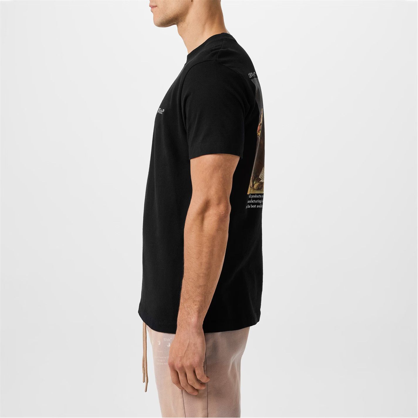 Off-White o1g2r1mq0226 Caavaggio Angel Slim Fit T-Shirt In Black Size US XS / EU 42 / 0 - 5 Thumbnail