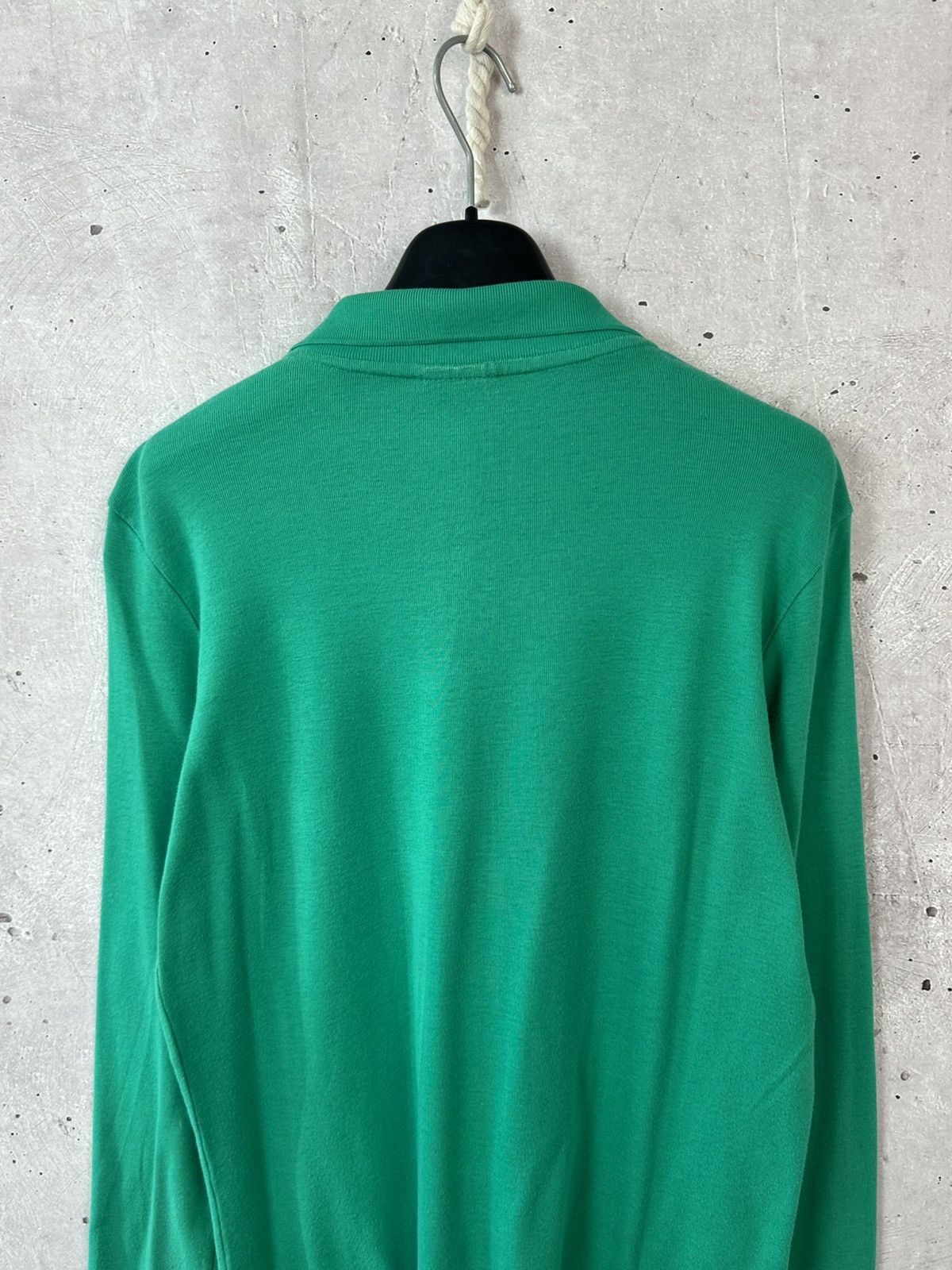Lacoste Lacoste Vintage Bamboo Green Cotton Long Sleeve Polo Size US S / EU 44-46 / 1 - 7 Thumbnail