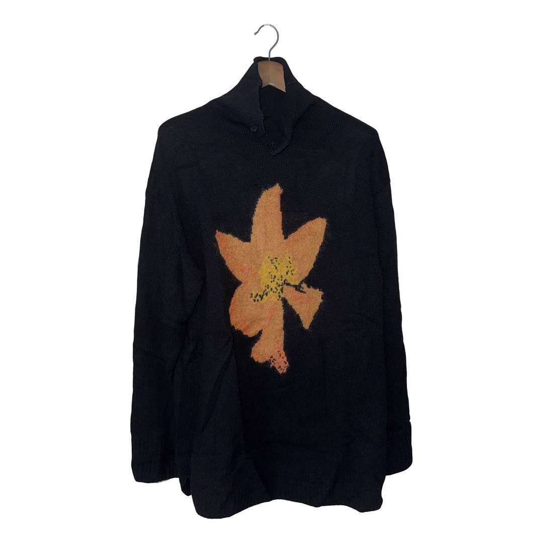 yohji yamamoto pour homme 21AW floral turtleneck long sleeve