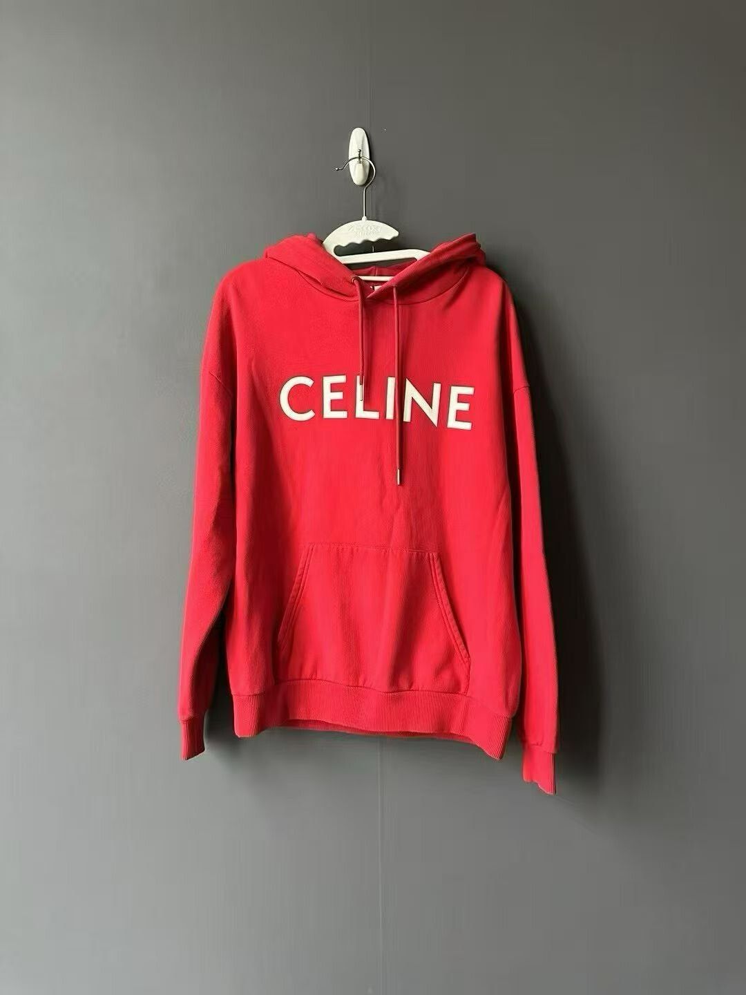 Celine Celine Red Logo Hoodie Size US M / EU 48-50 / 2 - 1 Thumbnail