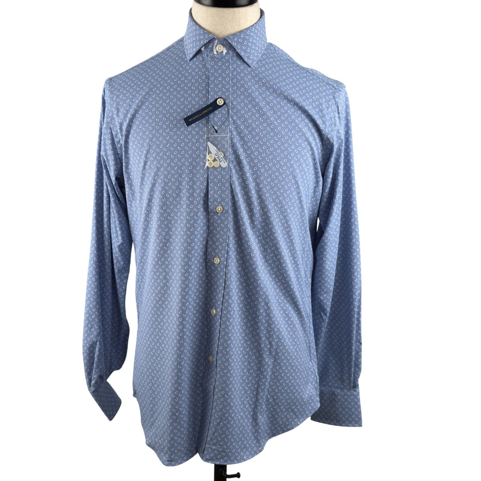 Polo Ralph Lauren Ralph Lauren Performance L/S Blue Paisley Button Down Shirt Size US S / EU 44-46 / 1 - 3 Thumbnail