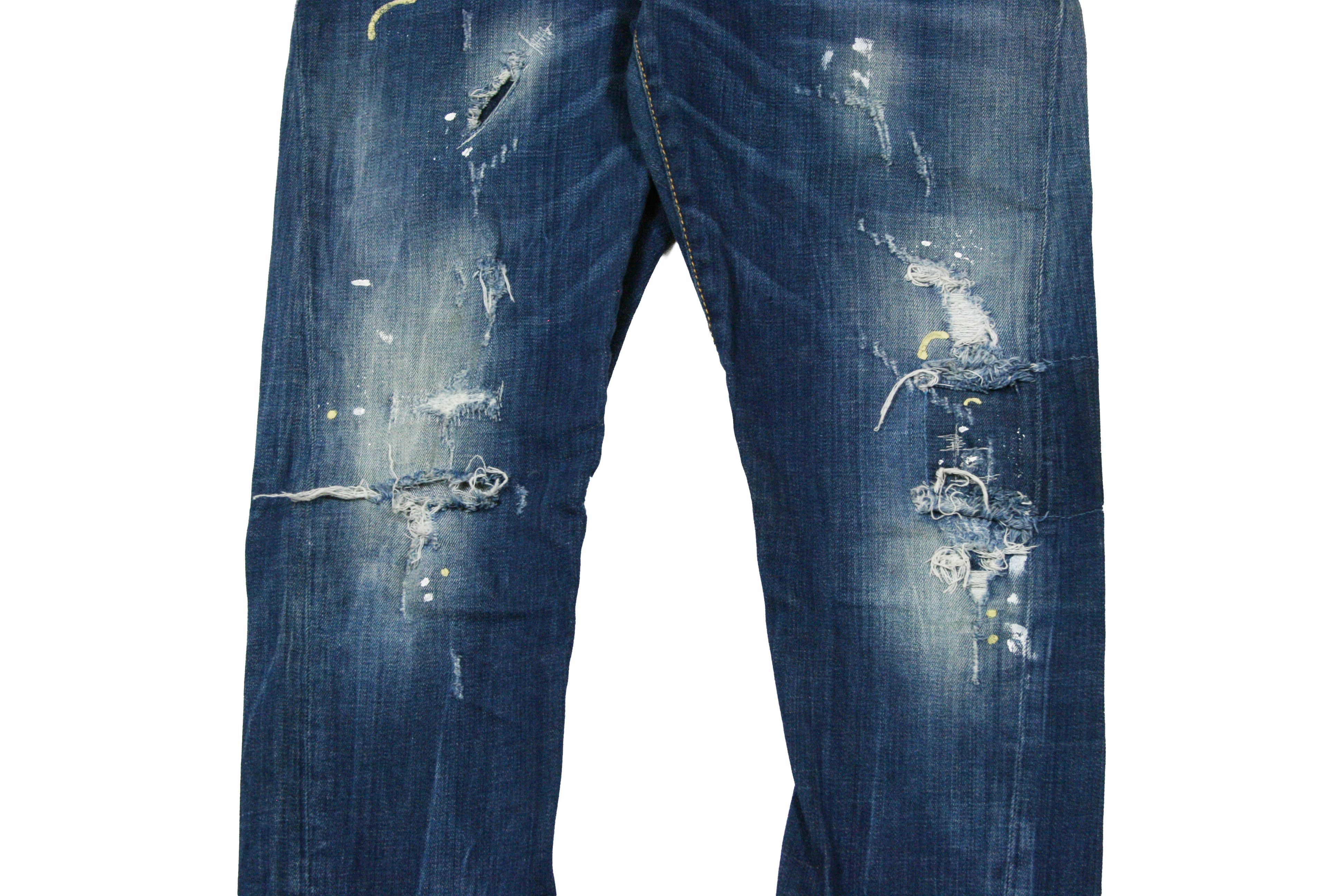 Dsquared2 Sexy Twist Painter Cropped Y2K Distressed Jeans Size US 30 / EU 46 - 4 Thumbnail