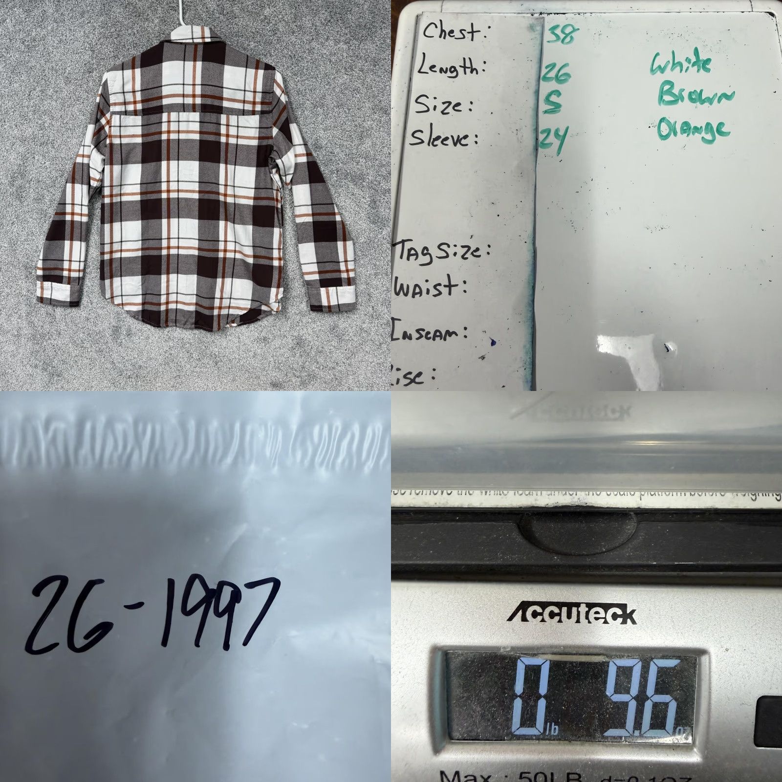 Abercrombie & Fitch Abercrombie & Fitch Flannel Shirt S Brown Plaid Casual Long Sleeve Button-Up Womens Regular Fall Grunge Hipster Pockets Vintage: No Size S / US 4 / IT 40 - 9 Thumbnail