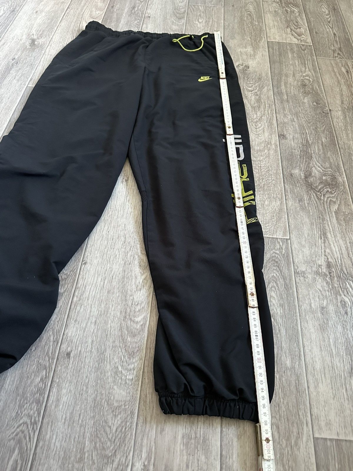 Nike × Vintage Nike Vintage 00s Air Max Drill Y2K Nylon Baggy Pants S size Size US 31 - 18 Thumbnail