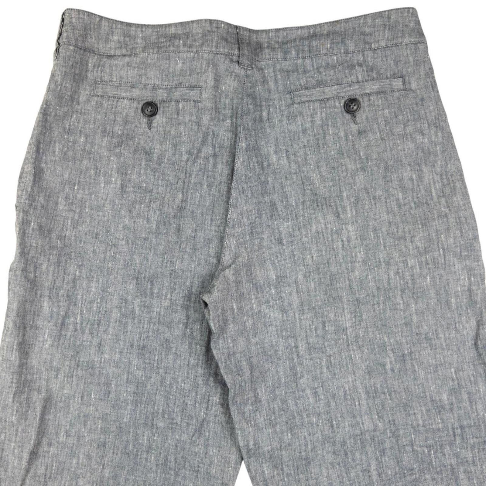 Designer Vintage Armani Jeans Lightweight Linen Trousers Size W30 Size US 30 / EU 46 - 3 Thumbnail
