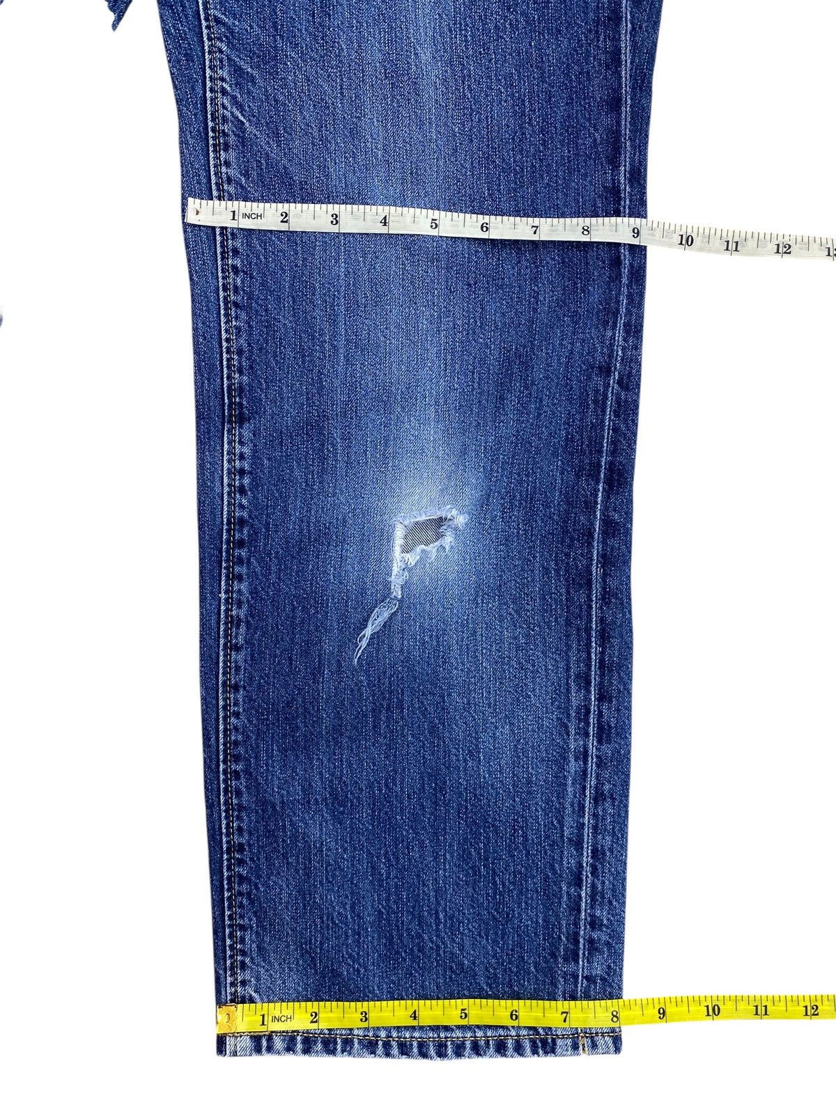 GU Vintage GU Blue Wash Style Ripped Jeans Size US 31 - 11 Thumbnail