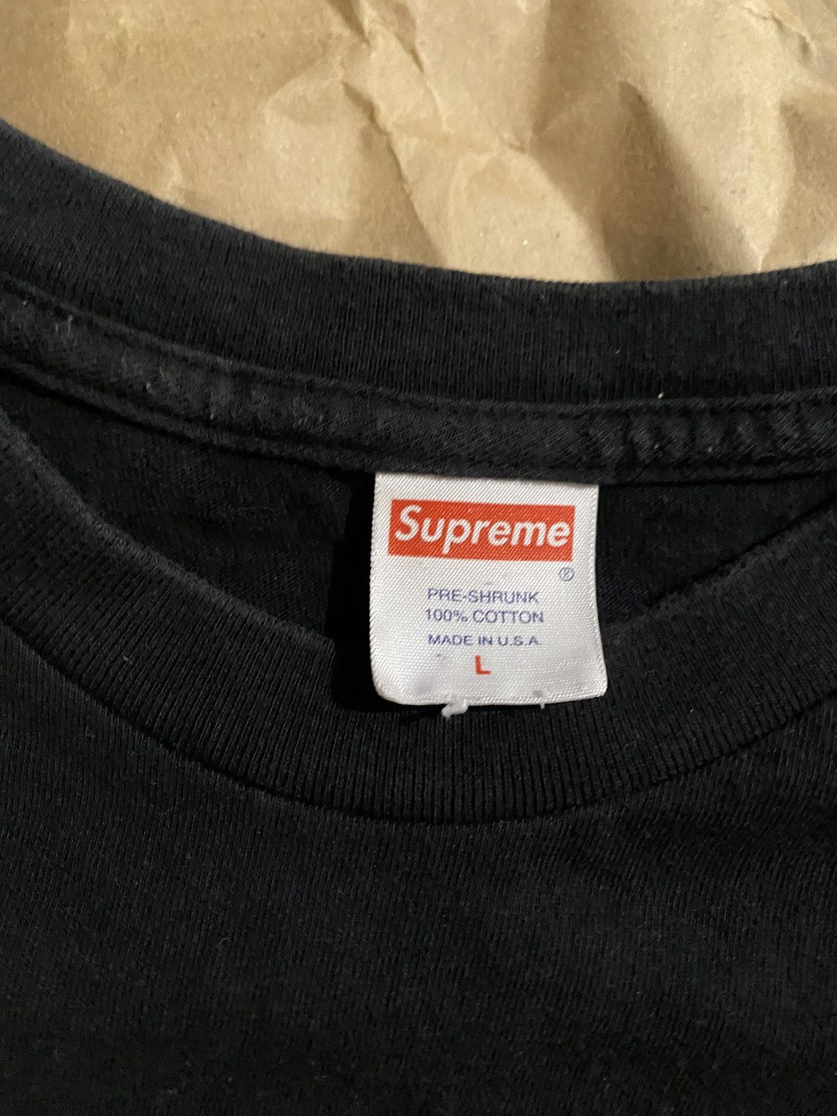 Supreme Supreme Headlines Tee Black Size US L / EU 52-54 / 3 - 3 Thumbnail