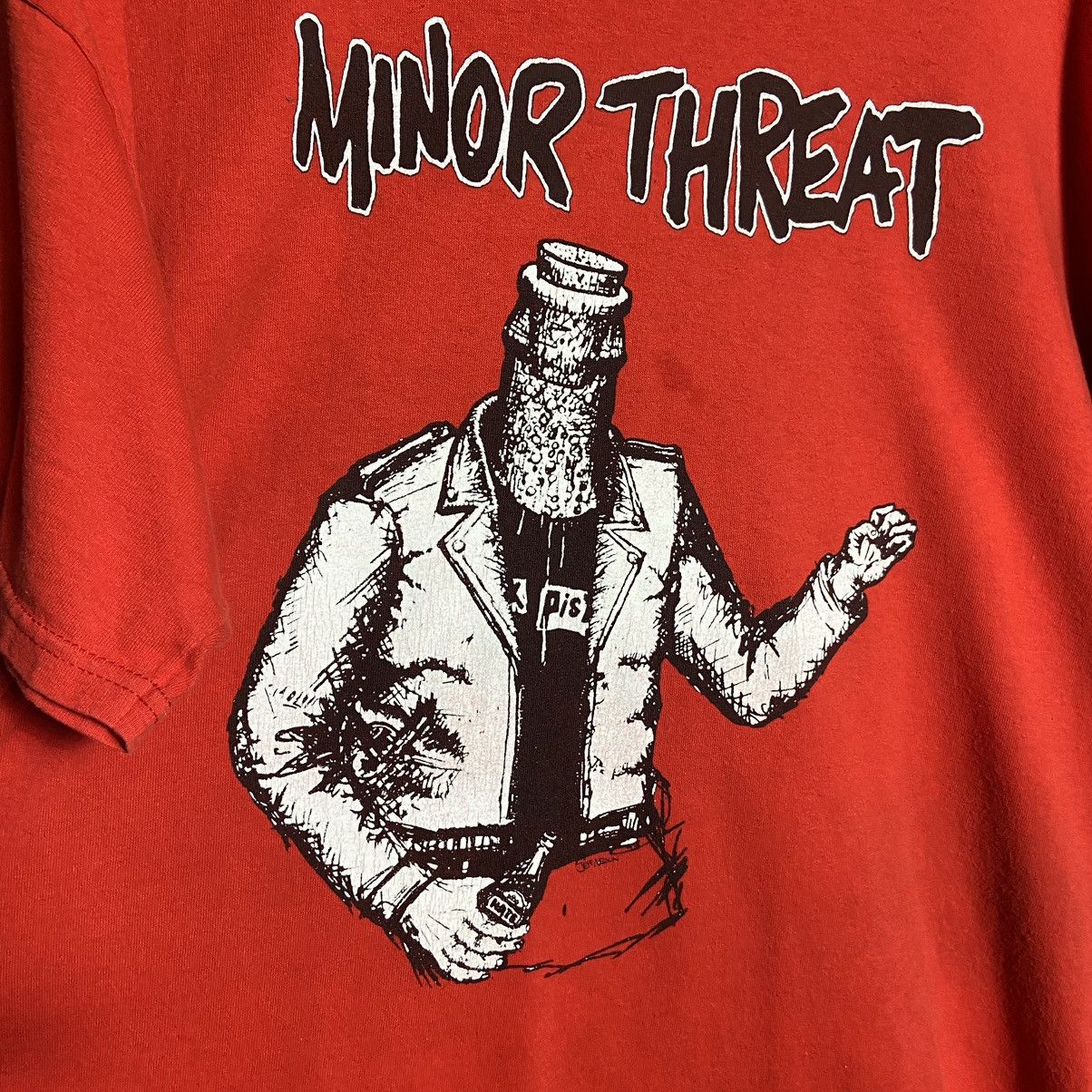Band Tees Vintage 90s Minor Threat Hardcore Punk Band Tee Size US XL / EU 56 / 4 - 2 Thumbnail