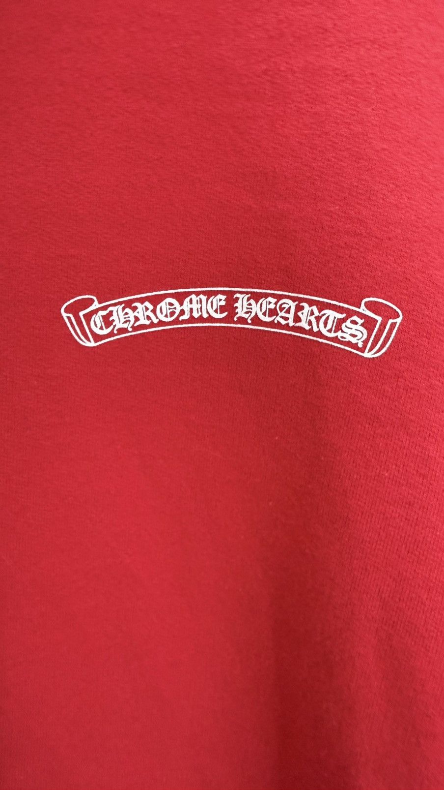 Chrome Hearts CHROME HEARTS SCROLL LOGO HOODIE 'RED' Size US M / EU 48-50 / 2 - 2 Thumbnail