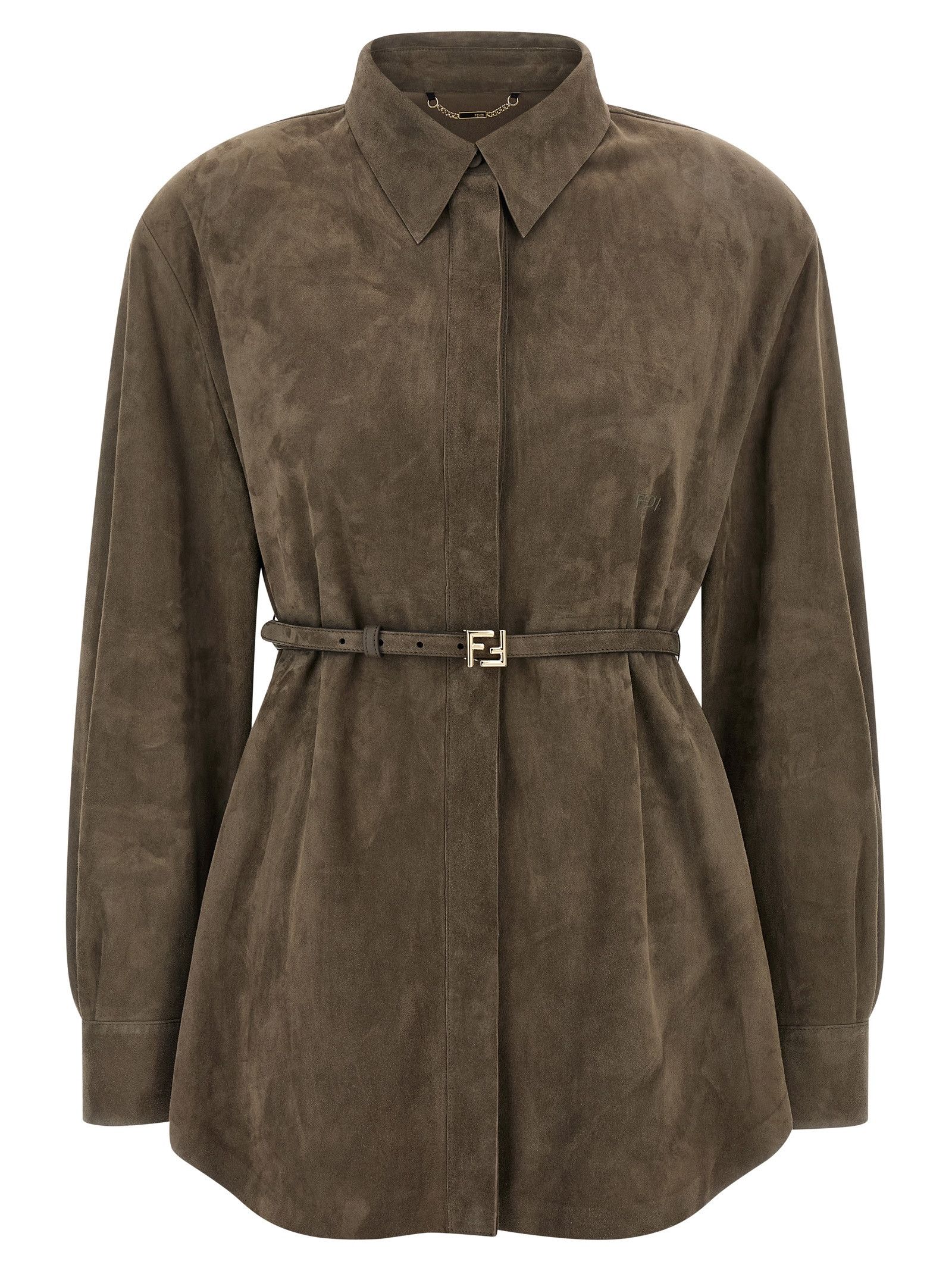 Fendi Suede shirt Size M / US 6-8 / IT 42-44 - 1 Thumbnail
