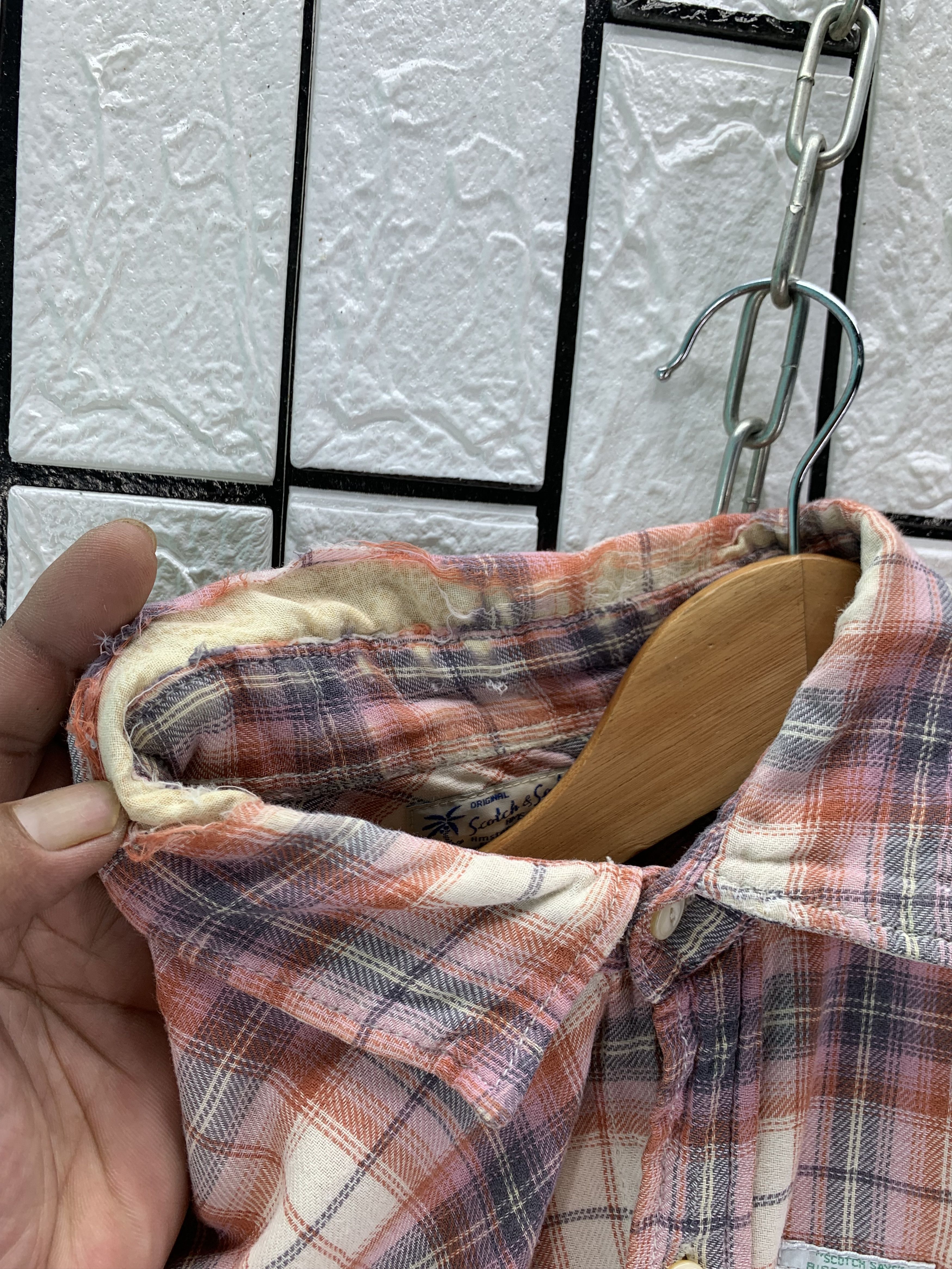 Vintage Vintage Distressed Scotch Soda flannel MGF.CO Size US M / EU 48-50 / 2 - 9 Thumbnail