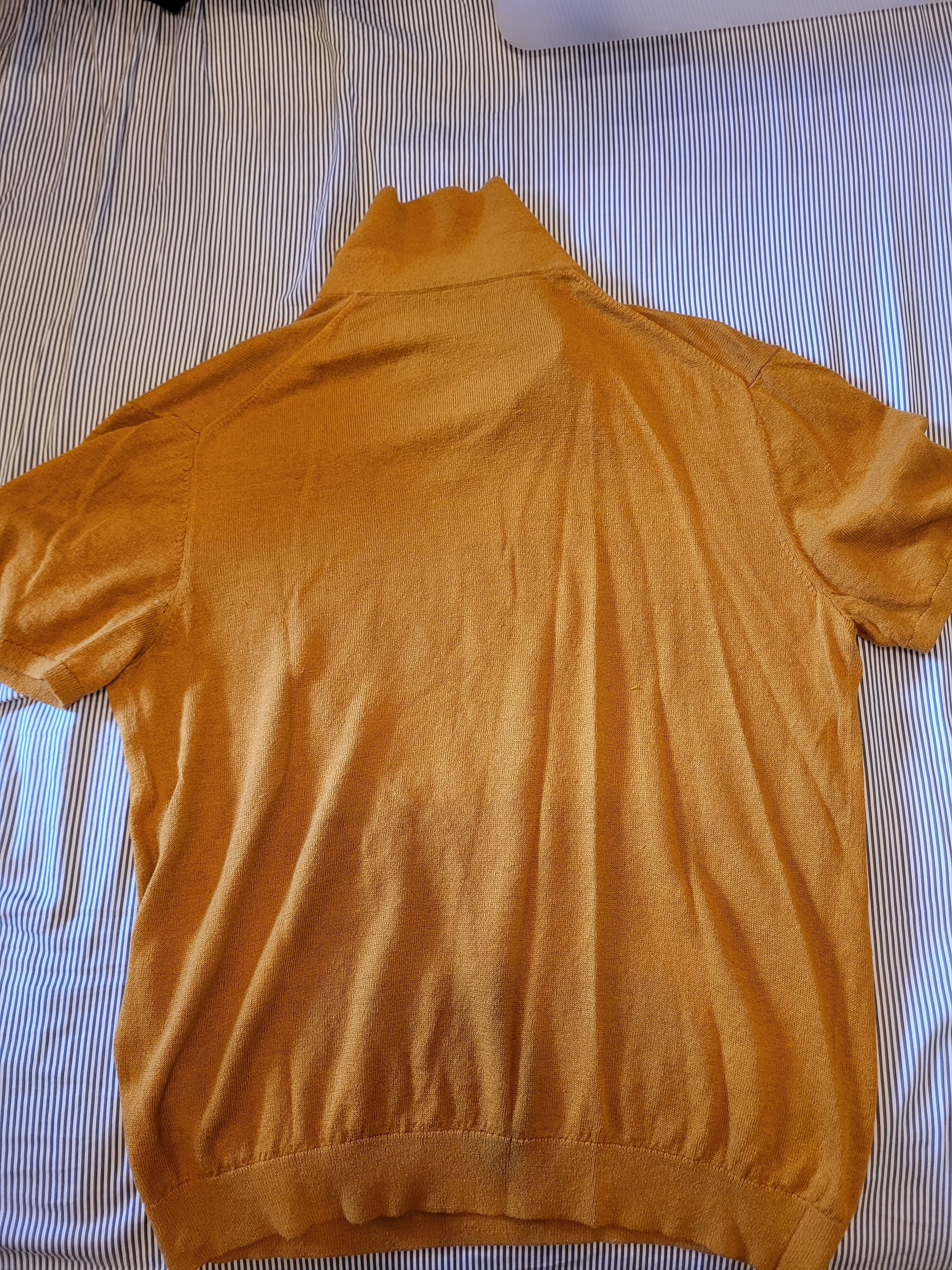 Todd Snyder short sleeve linen Riviera sweater polo in burnt orange Size US M / EU 48-50 / 2 - 5 Thumbnail