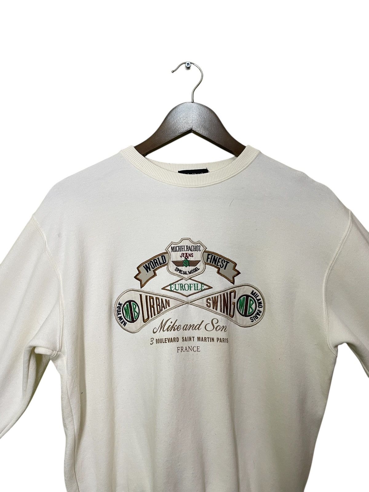 Other VINTAGE MICHELL BACHOZ embroidered big logo sweatshirt Size M / US 6-8 / IT 42-44 - 4 Thumbnail