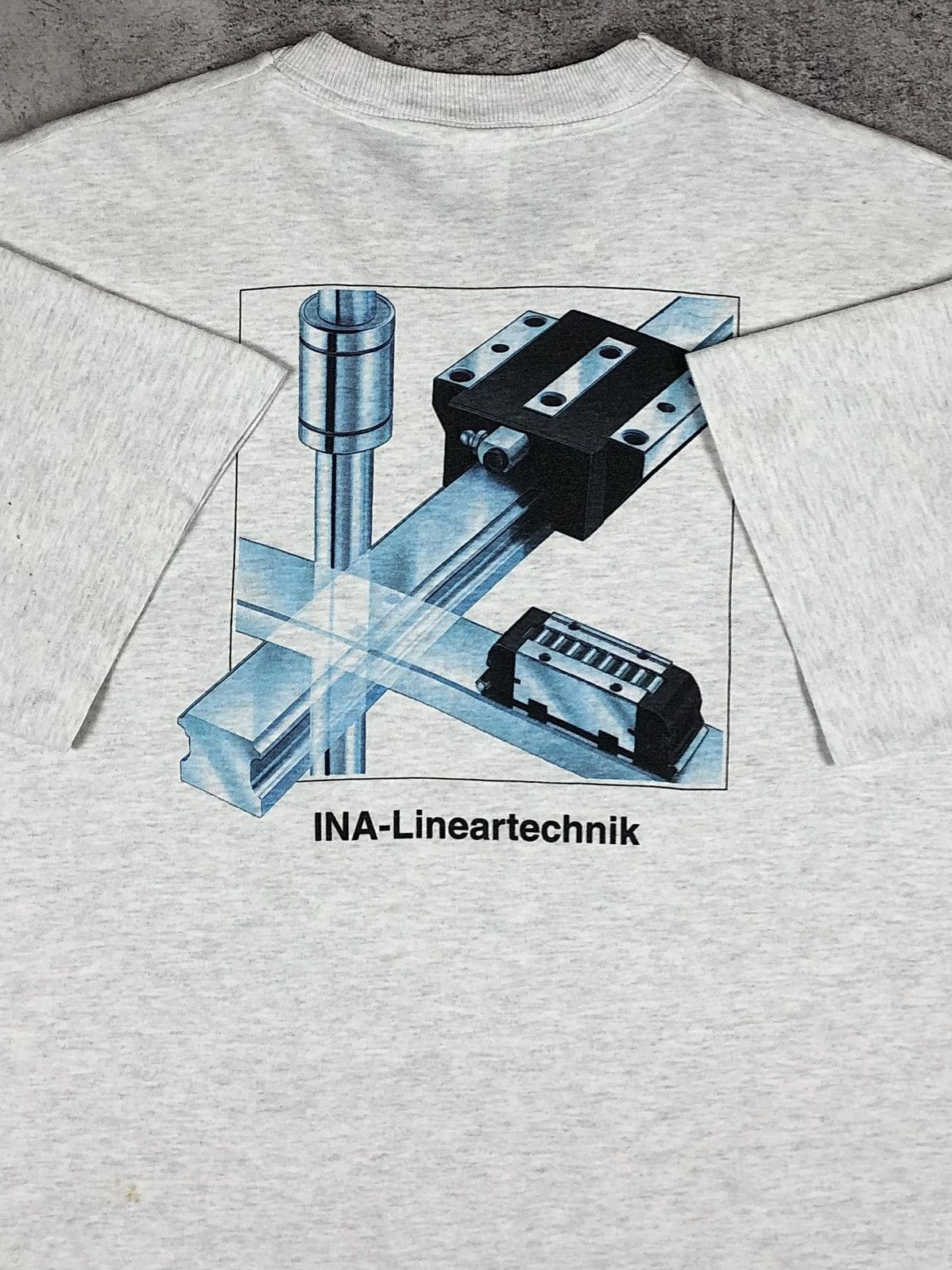 Vintage 90s INA Linear Technology Industrial Art Screen Stars Tee Size US M / EU 48-50 / 2 - 1 Thumbnail