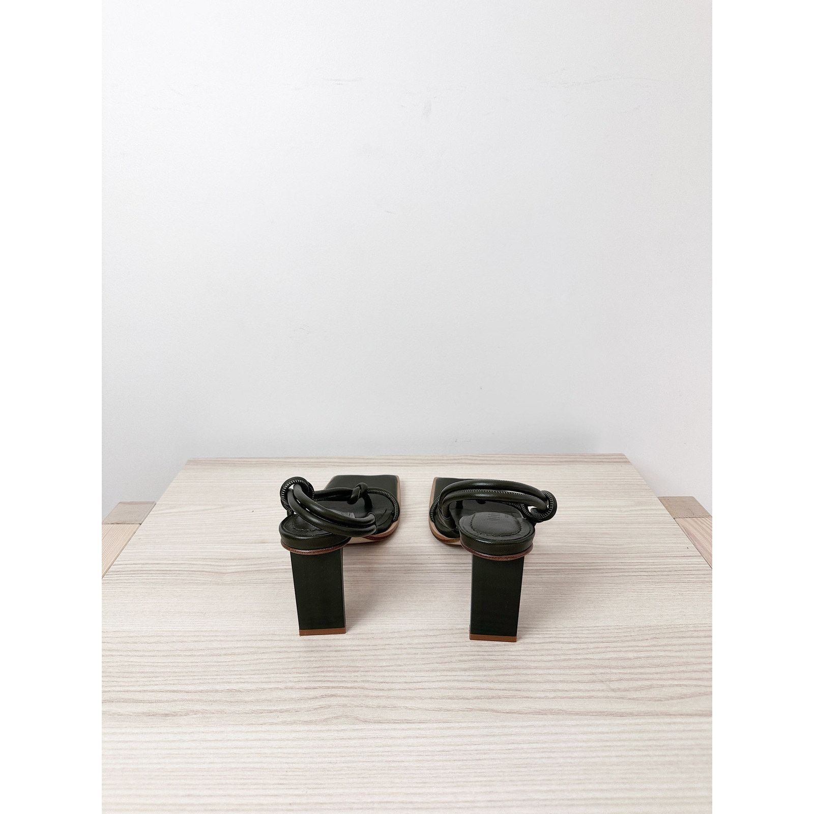 Dion Lee Dion Lee Knot High Heel in Deep Olive Size US 6 / IT 36 - 8 Thumbnail