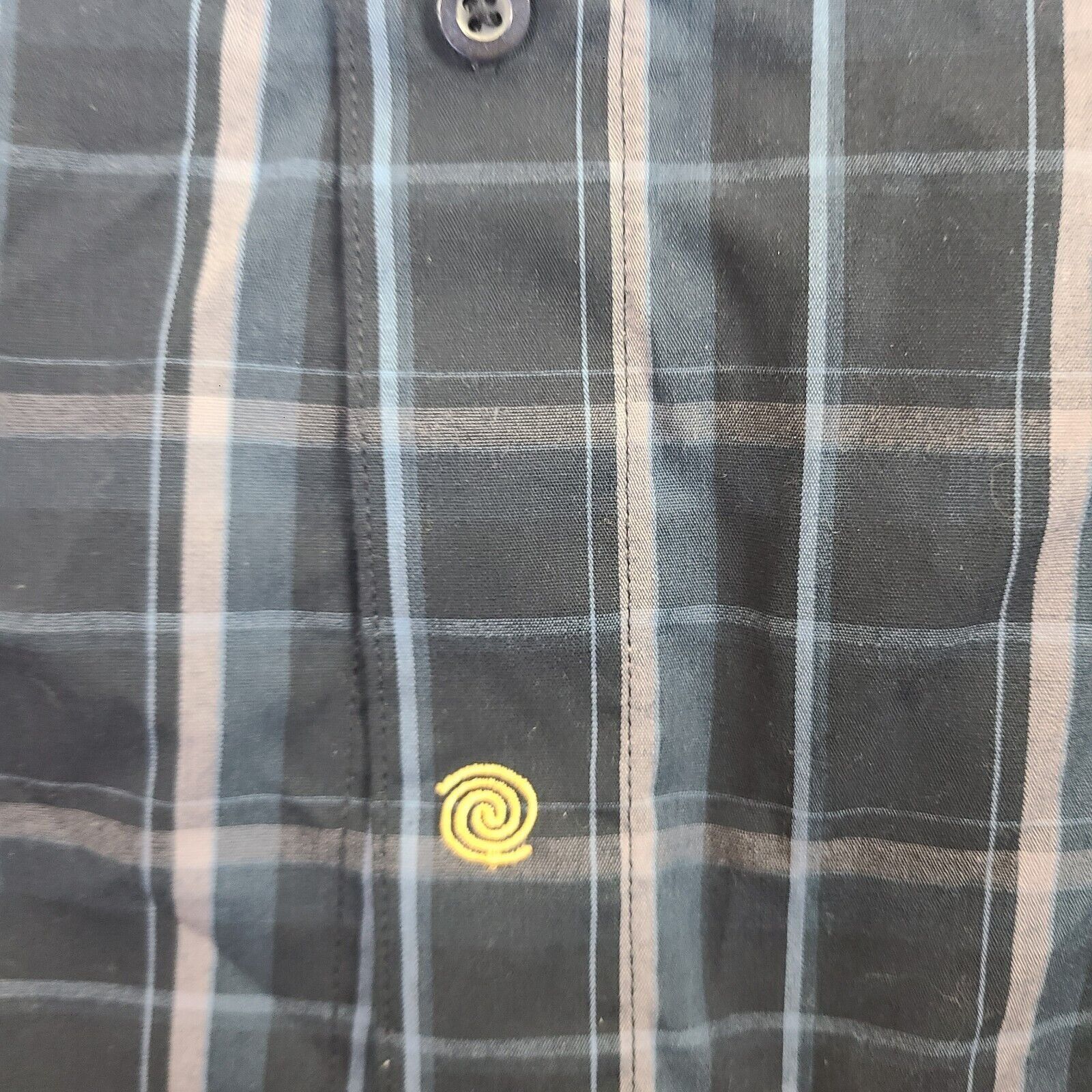 Vintage F/X FUSION Shirt Mens XL Blue/Black Plaid Long Sleeve Butto Size US M / EU 48-50 / 2 - 5 Thumbnail