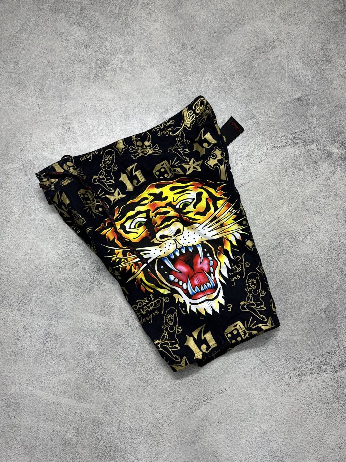 Ed Hardy Vintage Y2k Ed Hardy Tiger Shorts 00’s Size US 36 / EU 52 - 3 Thumbnail