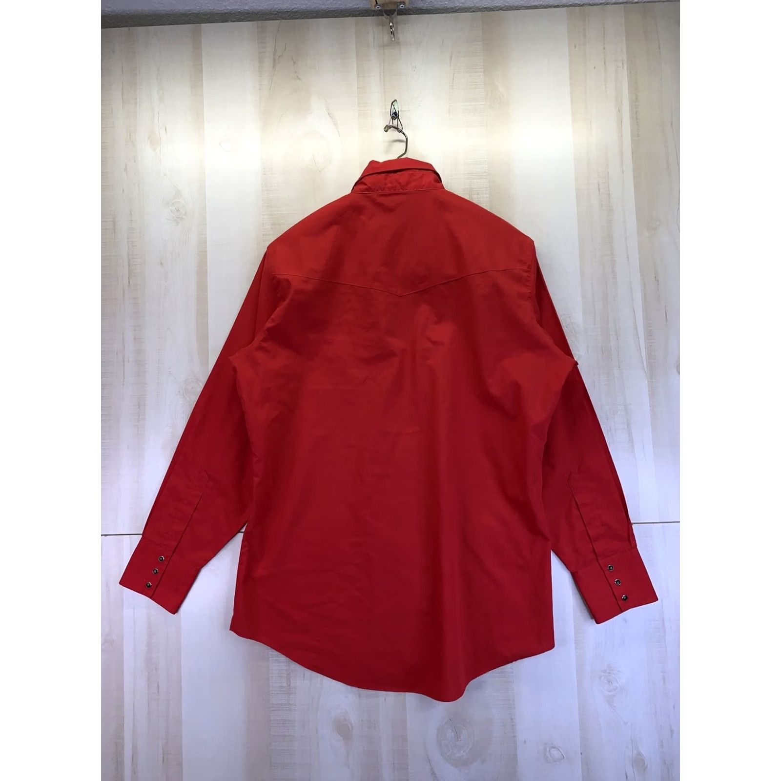 Vintage VINTAGE High Noon Western Shirt Red L Long Sleeve Horse Embroidery Black Enamel Snap Mens Womens Unisex Large-8554 Size US L / EU 52-54 / 3 - 6 Thumbnail