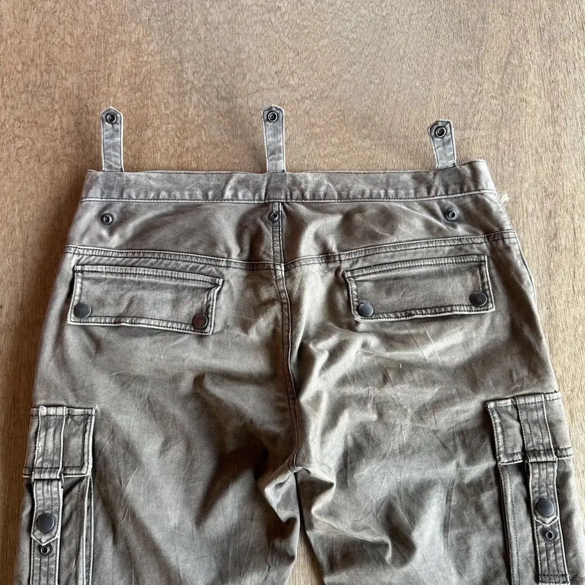 Selected Homme FLARES/BOOTCUT VTG DOUBLE KNEE RARE BONDAGE PUNK JAPAN PANTS Size US 33 - 17 Thumbnail