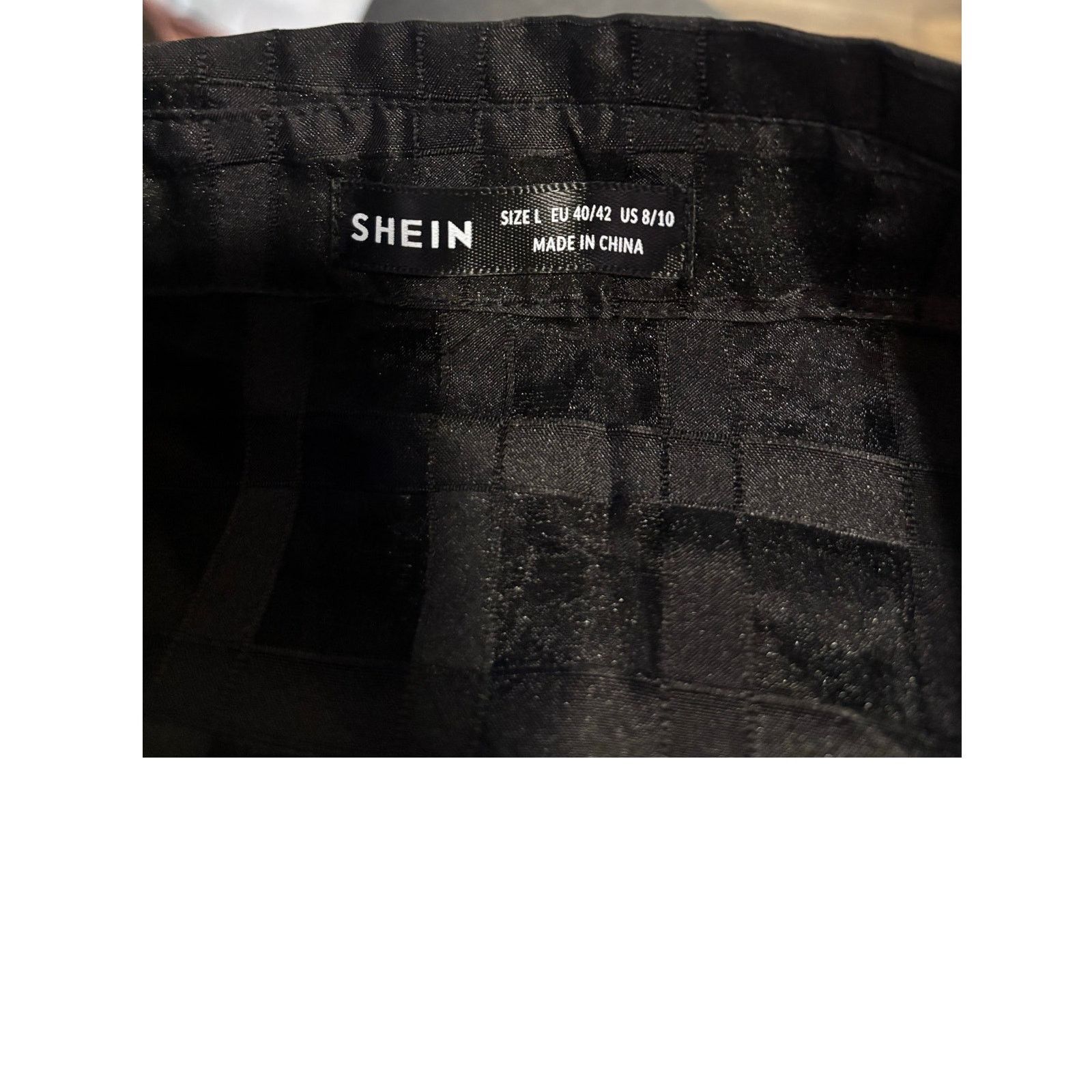 Shein SHEIN Black Cropped Blouse Size 8/10 Size M / US 6-8 / IT 42-44 - 3 Thumbnail