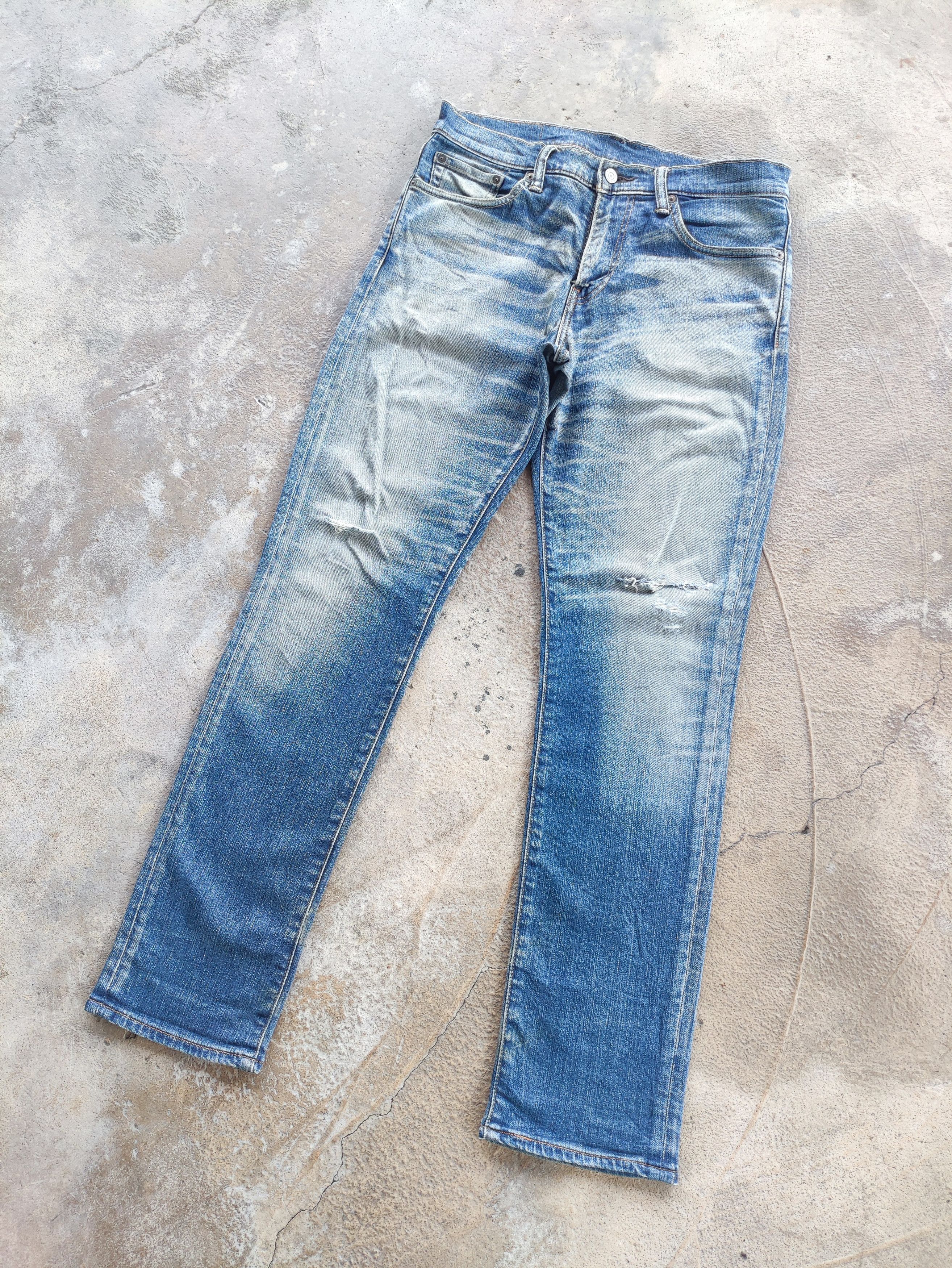 Jean × Levi's Vintage Levi's 511 Distressed Faded Denim Pants Jeans W32 Size US 32 / EU 48 - 1 Thumbnail