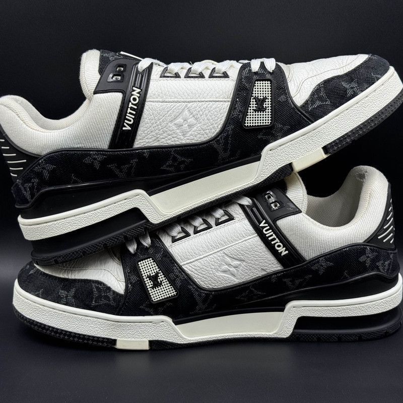 Louis Vuitton Louis Vuitton Panda Print Low-Top Sneakers -2508 Size US 9.5 / EU 42-43 - 7 Thumbnail