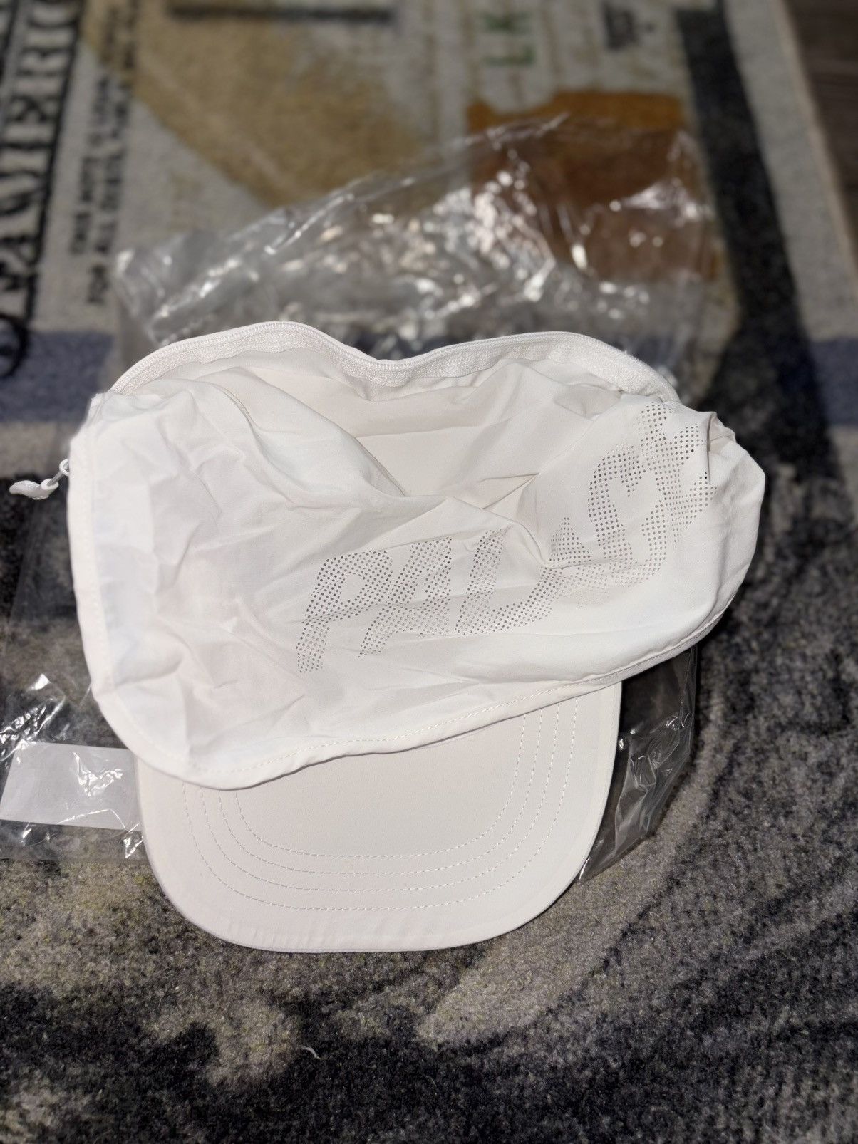 Palace Palace Font Shell Neck Saver 6-Panel Hat (SMALL/MEDIUM) Size ONE SIZE - 2 Thumbnail