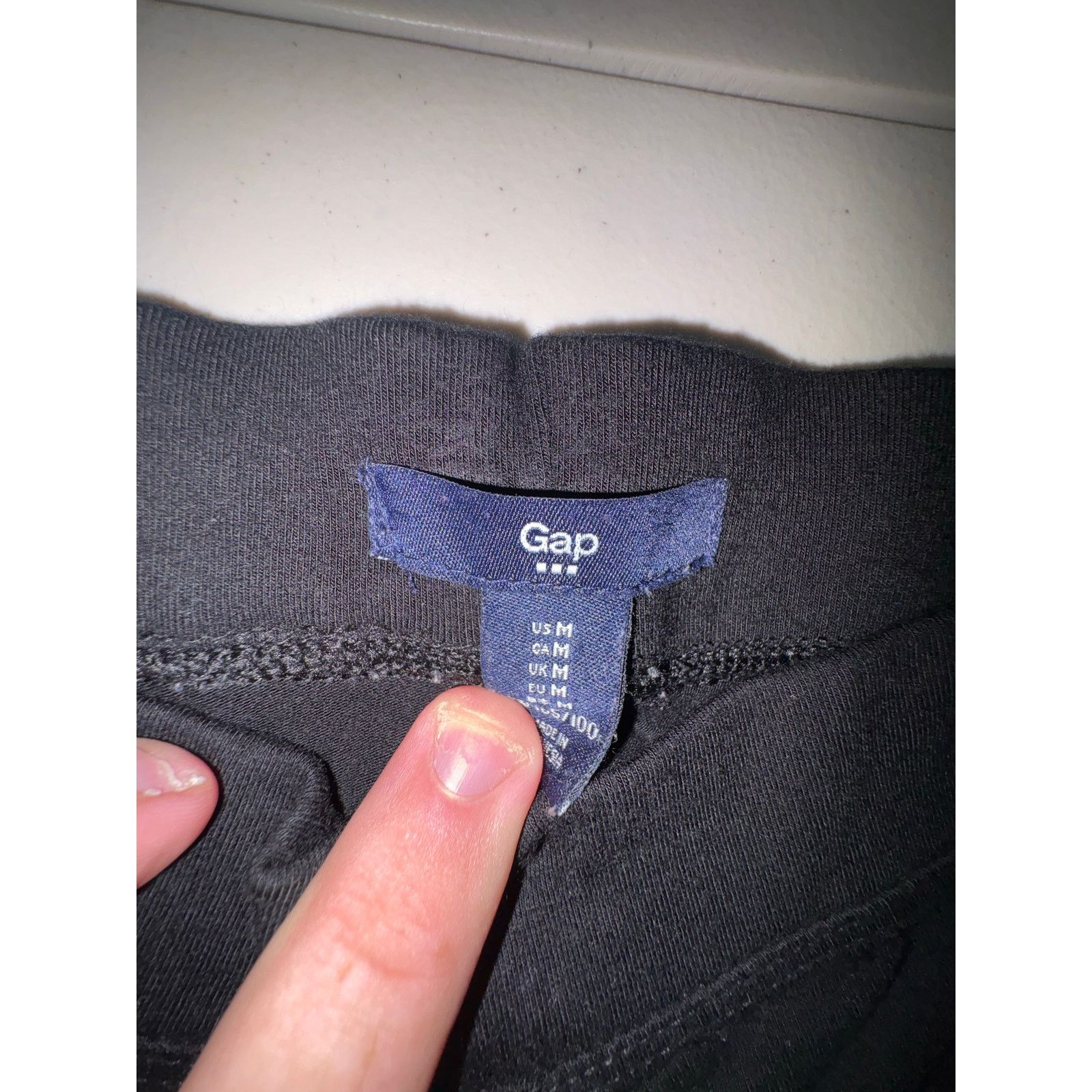 Gap GAP Women’s Black Leggings Size Medium Stretch Pull On Size 30" / US 8 / IT 44 - 4 Thumbnail