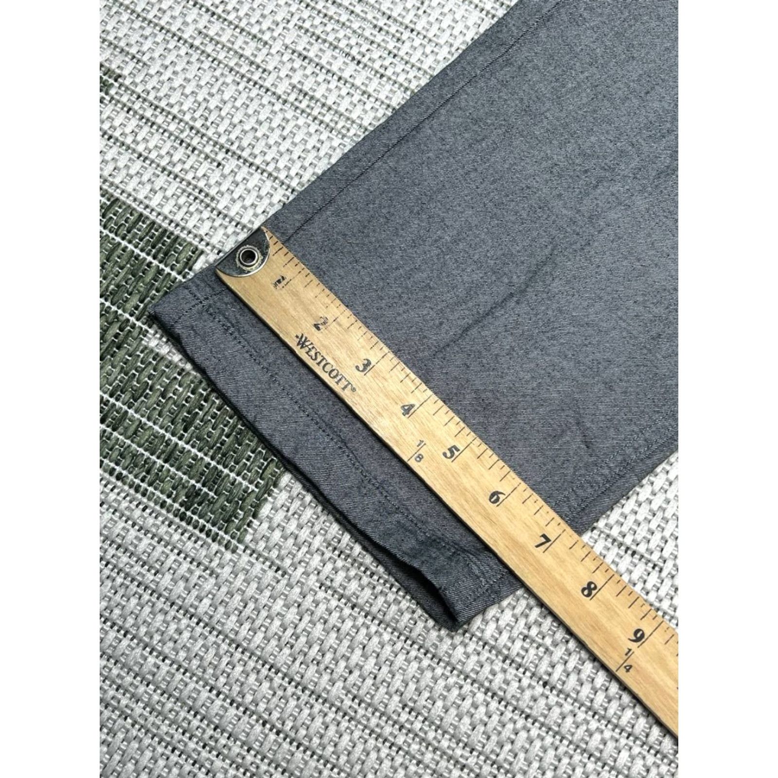 Bonobos Bonobos Slim Chino Pants Mens 34x30 Gray Heathered Cotton Spandex Straight Leg Casual Business Men Size US 34 / EU 50 - 6 Thumbnail