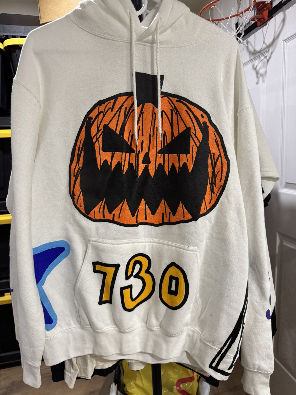 Asspizza Asspizza Pumpkin Face Nothing Matters Hoodie White 2022 Size US L / EU 52-54 / 3 - 1 Thumbnail
