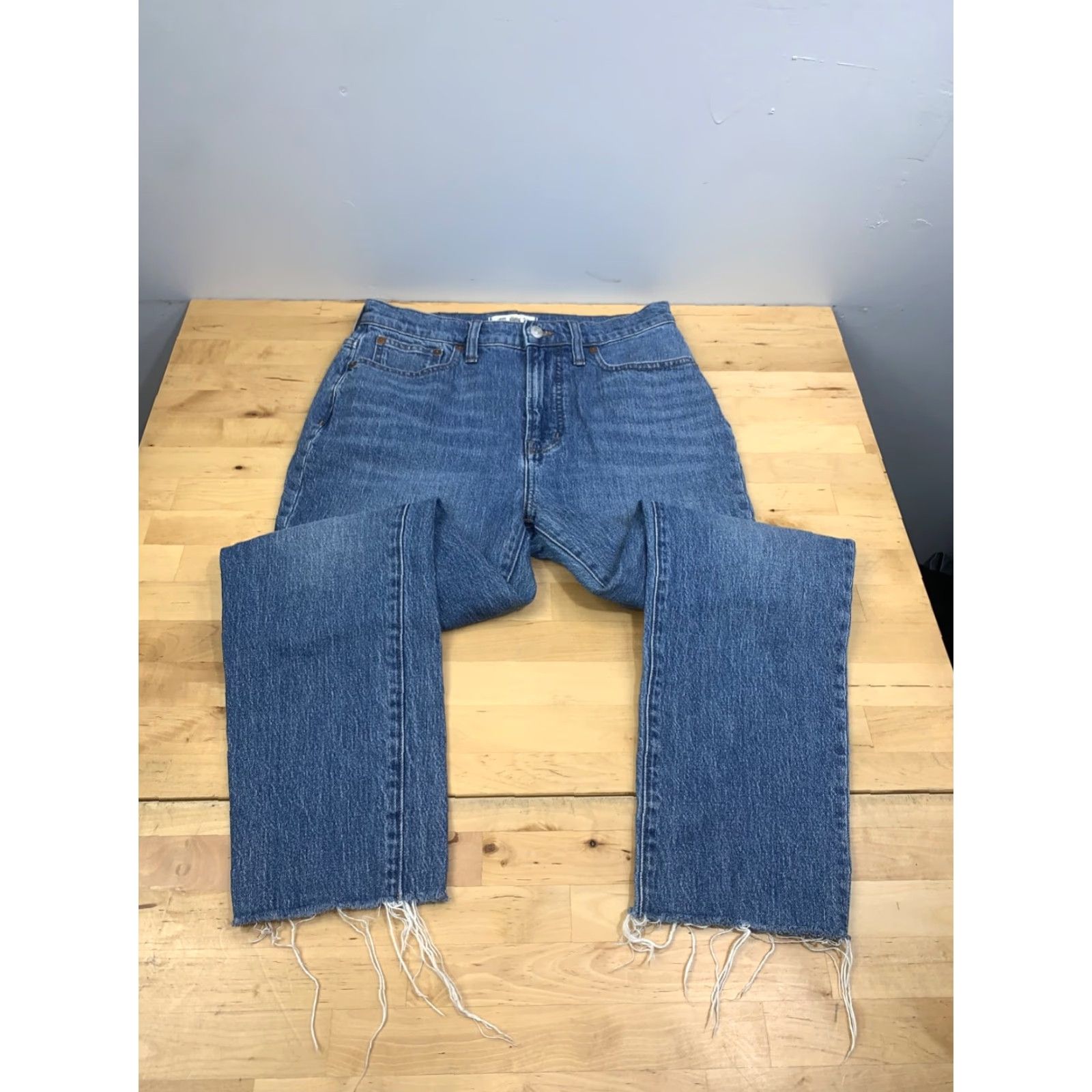 Madewell Madewell Jeans Womens 27 Blue Cropped High Rise 5-Pocket Denim Stretch Vintage No N/A Size 27" / US 4 / IT 40 - 5 Thumbnail