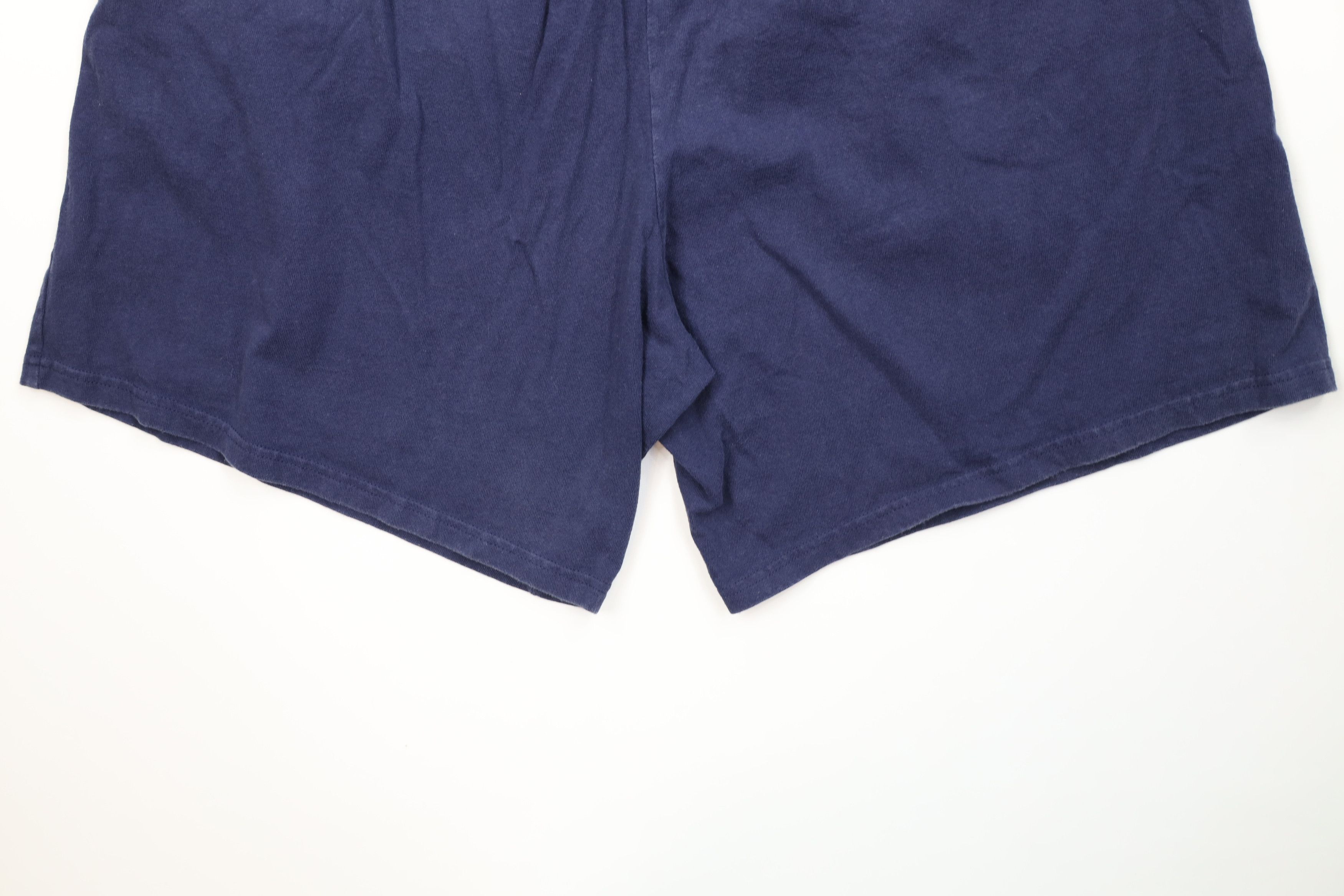 Vintage Vintage 90s Streetwear Cotton Above Knee Dad Shorts Blue Size US 36 / EU 52 - 11 Thumbnail