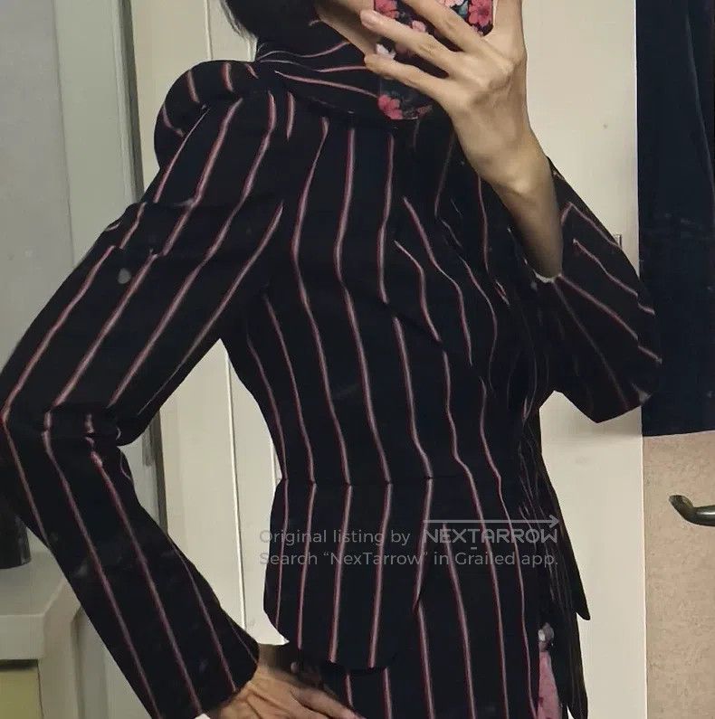 Vivienne Westwood Vivienne Westwood Striped Design Thin Blazer Size S / US 4 / IT 40 - 2 Thumbnail