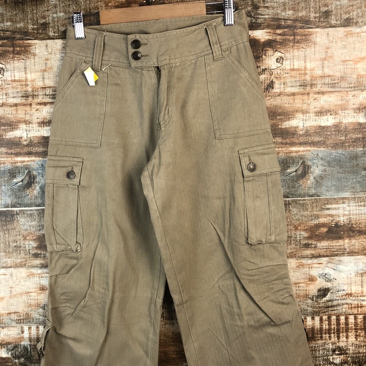 Japanese Brand DL Japanese Brand Brown Cargo Multipocket Pants #C704 Size 25" / US 0 / IT 36 - 4 Thumbnail