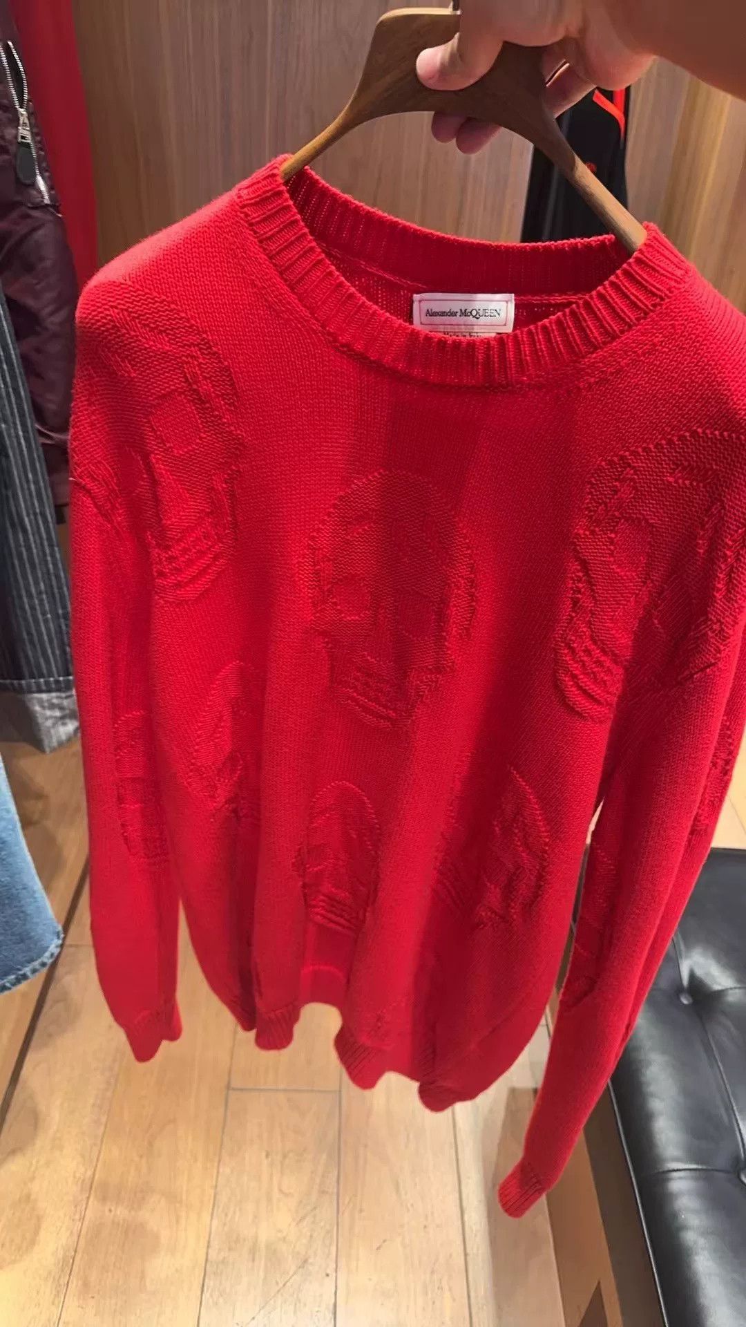 Alexander McQueen Alexander McQueen Red Skull Knit Sweater Size US M / EU 48-50 / 2 - 1 Thumbnail
