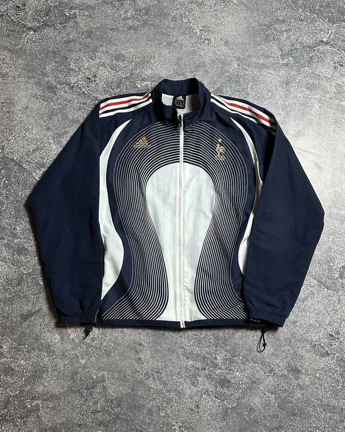 Adidas Vintage Adidas 2006 France World Cup Warm Jacket Football Size US XXL / EU 58 / 5 - 1 Thumbnail