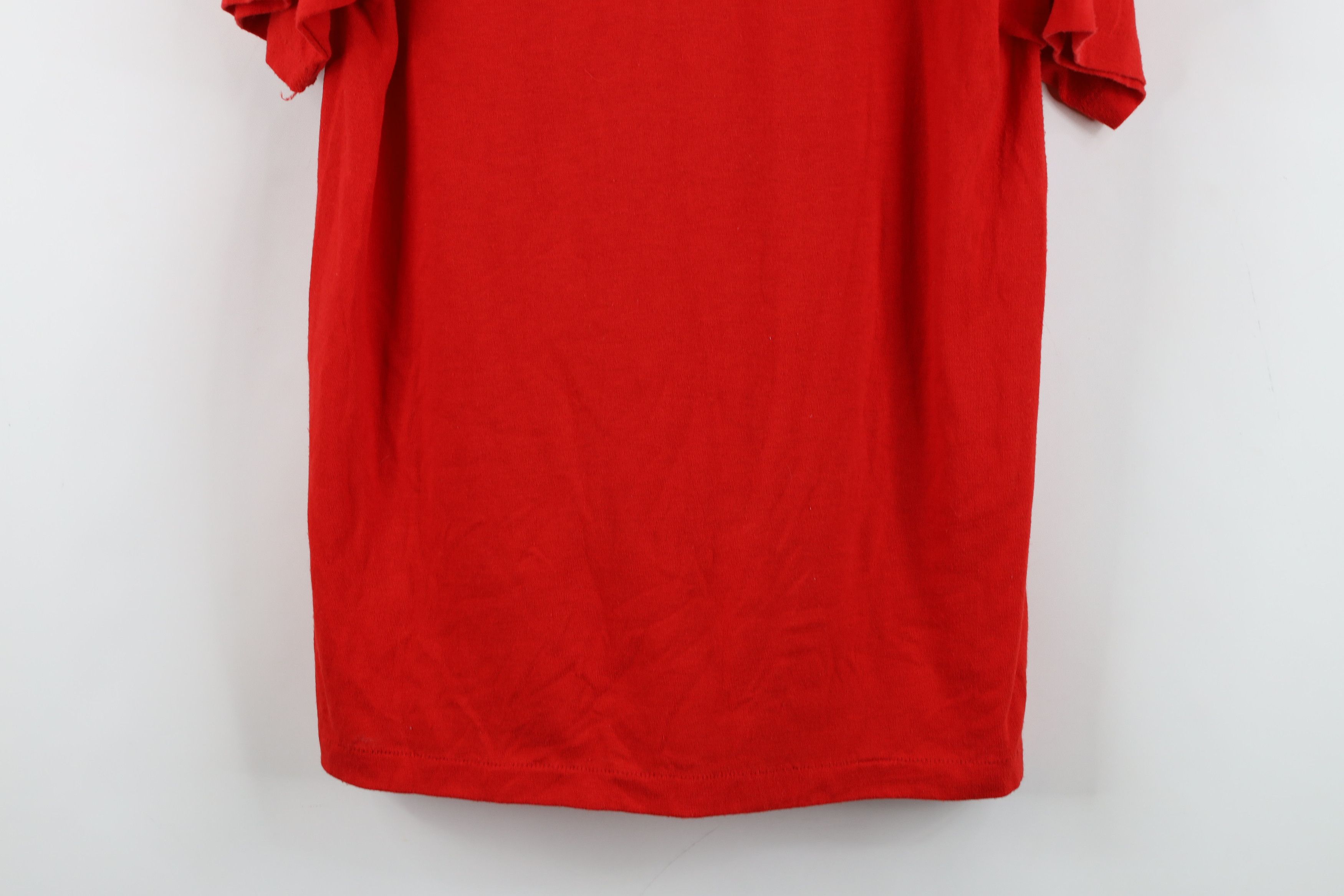 Vintage Vintage 70s In Hell Is Atlanta Michigan T-Shirt Red USA Size US L / EU 52-54 / 3 - 14 Thumbnail