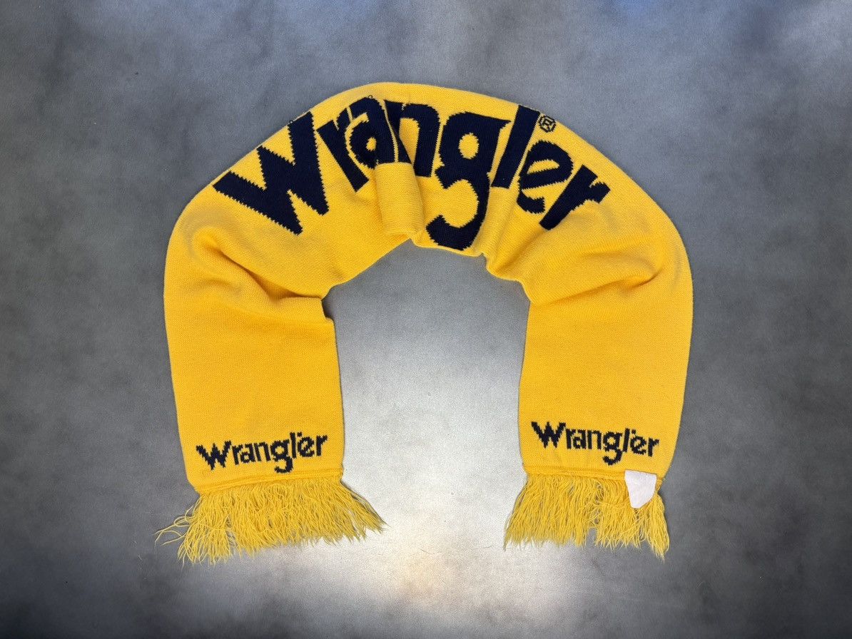 Vintage × Wrangler 1980s Wrangler Scarf 80s Vintage Wrangler Jeans Winter Rodeo Size ONE SIZE - 20 Thumbnail