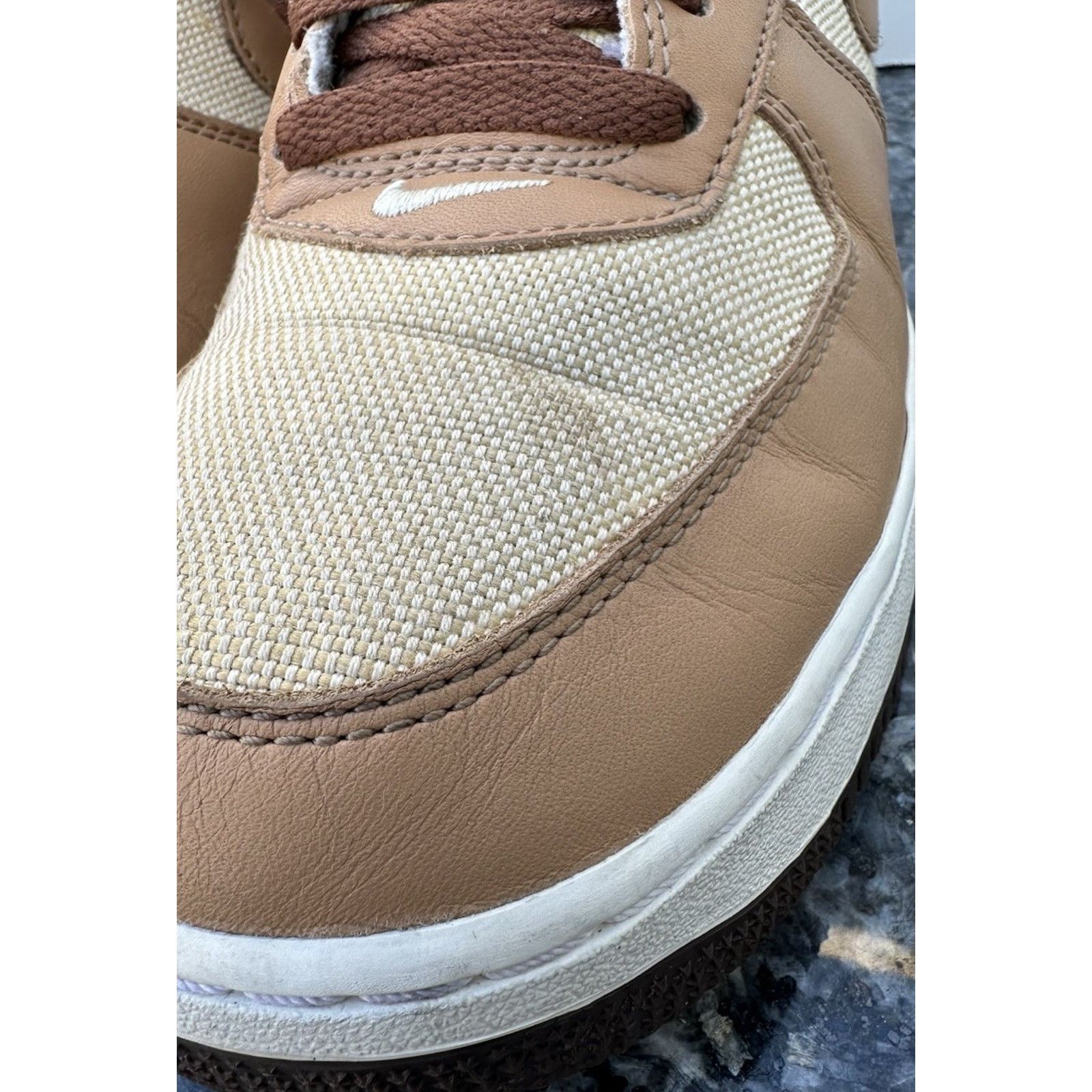 Nike NIKE AIR FORCE 1 QS NATURAL-UNDERBRUSH-ACORN SZ 10.5 Size US 10.5 / EU 43-44 - 3 Thumbnail