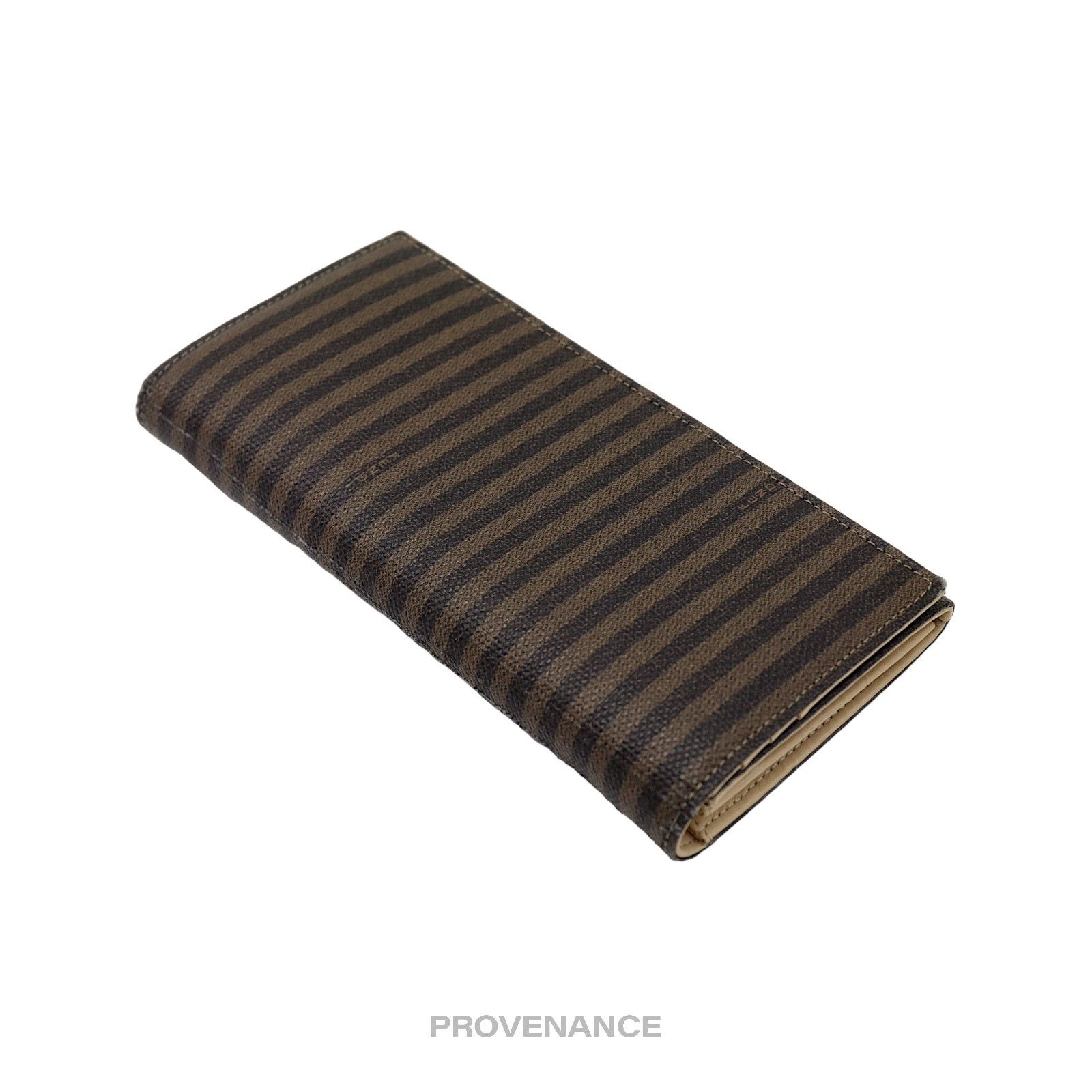 Fendi 🔴 Fendi Snap Long Wallet - Striped Pequin Size ONE SIZE - 4 Thumbnail