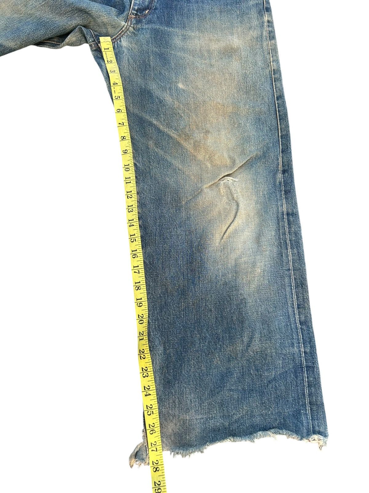 Japanese Brand × Kapital × Vintage Wrangler Selvedge Baggy Vintage Distressed Denim jeans Size US 30 / EU 46 - 20 Thumbnail