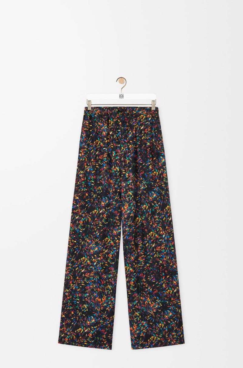 Loewe o1in1g0426 Pyjama Trousers in Silk in Multicolor Size 28" / US 6 / IT 42 - 1 Thumbnail