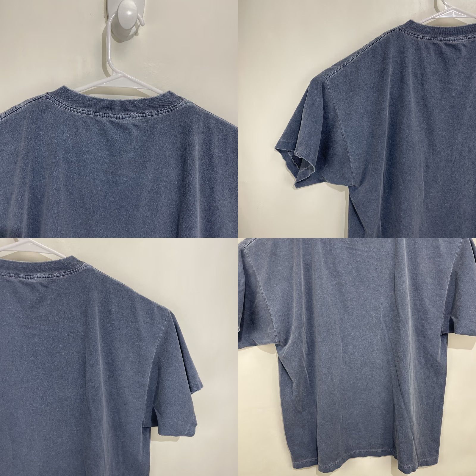 Vintage VINTAGE Giant Drop Six Flags Park T Shirt Ride Made In USA Pocket XXL Blue Mens Shirts 1980s Graphic Print Cotton Short Sleeve Crew Neck Regular Fit Size US XXL / EU 58 / 5 - 9 Thumbnail