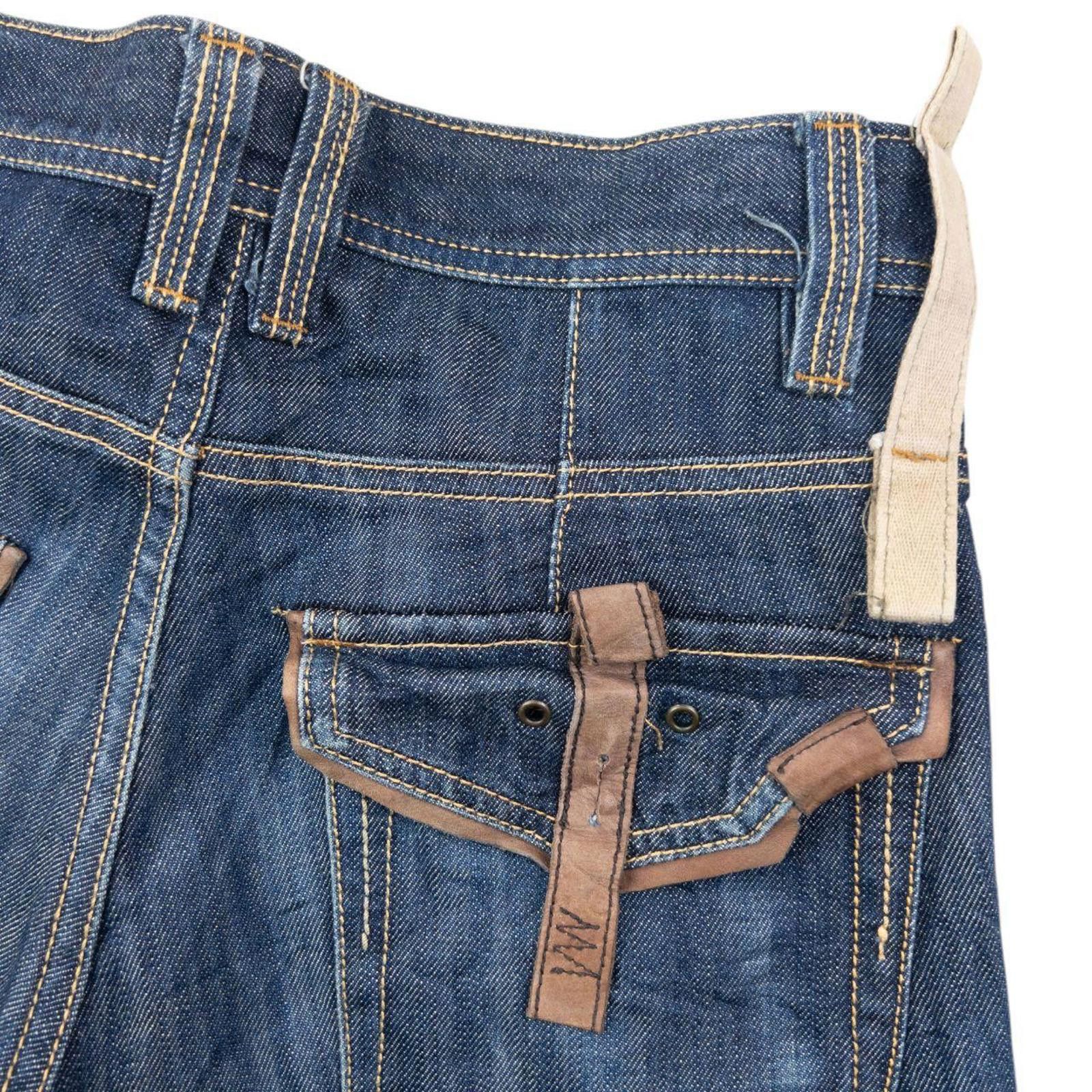 Other Vintage 2000sn PPFM Leather Detail Denim Jeans Size W29 Size US 29 - 6 Thumbnail