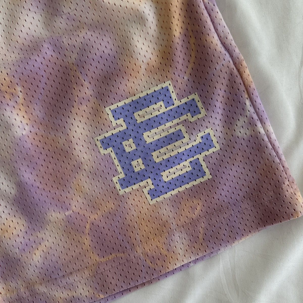 Eric Emanuel EE basic mesh shorts tie dye purple orange Medium Size US 30 / EU 46 - 2 Thumbnail