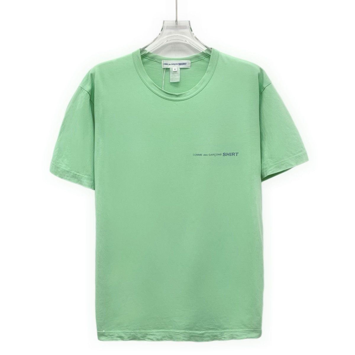 CDG by Comme des Garcons CDG PLAY Green Logo Printed Cotton Crew Neck T-Shirt K26WX Size US M / EU 48-50 / 2 - 1 Thumbnail